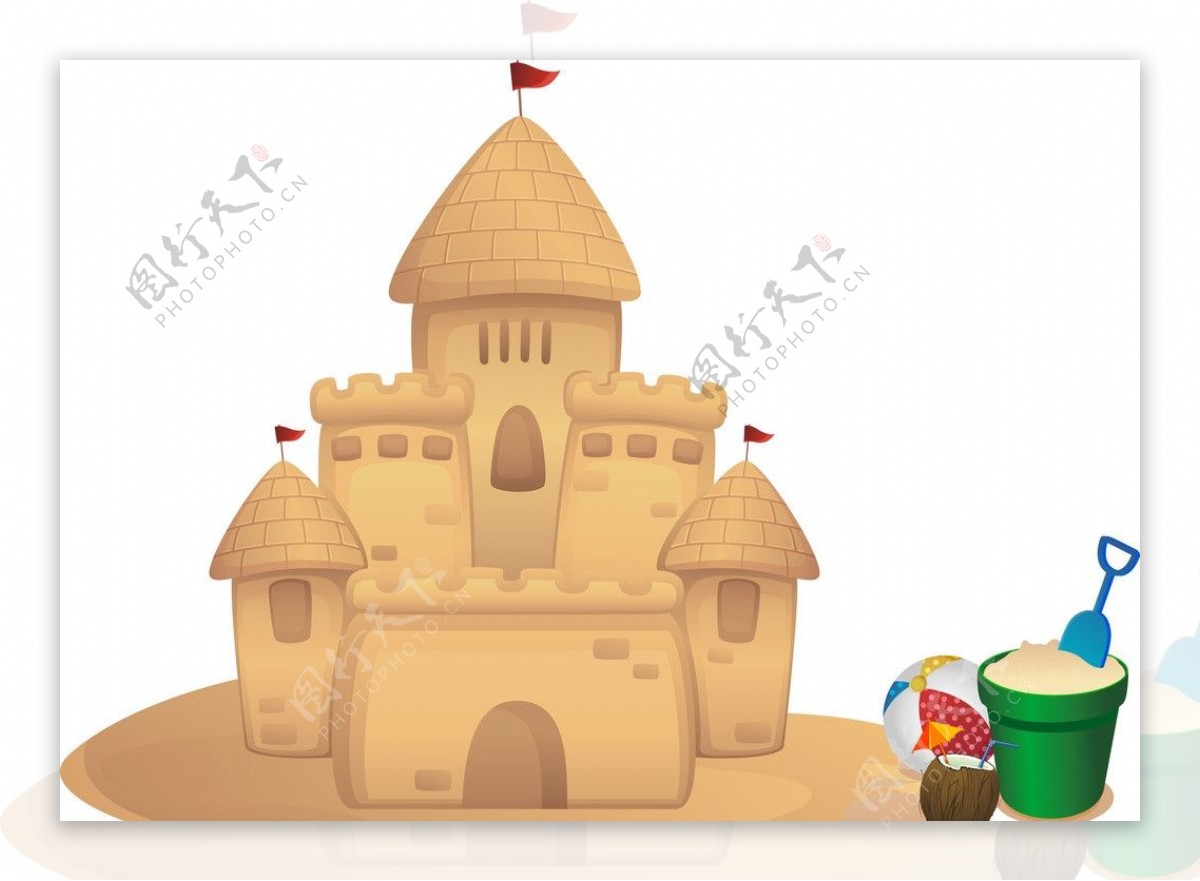 城堡沙雕沙滩城堡
