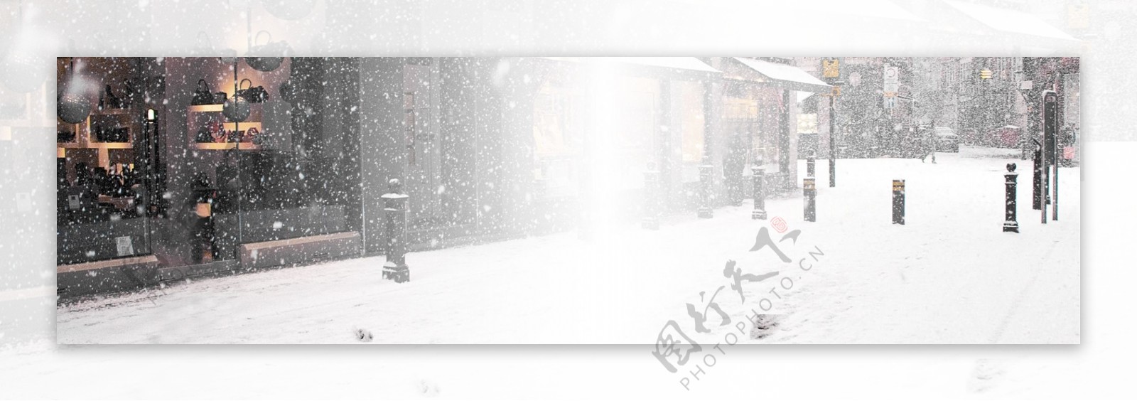 冬季雪景主题全屏背景素材14