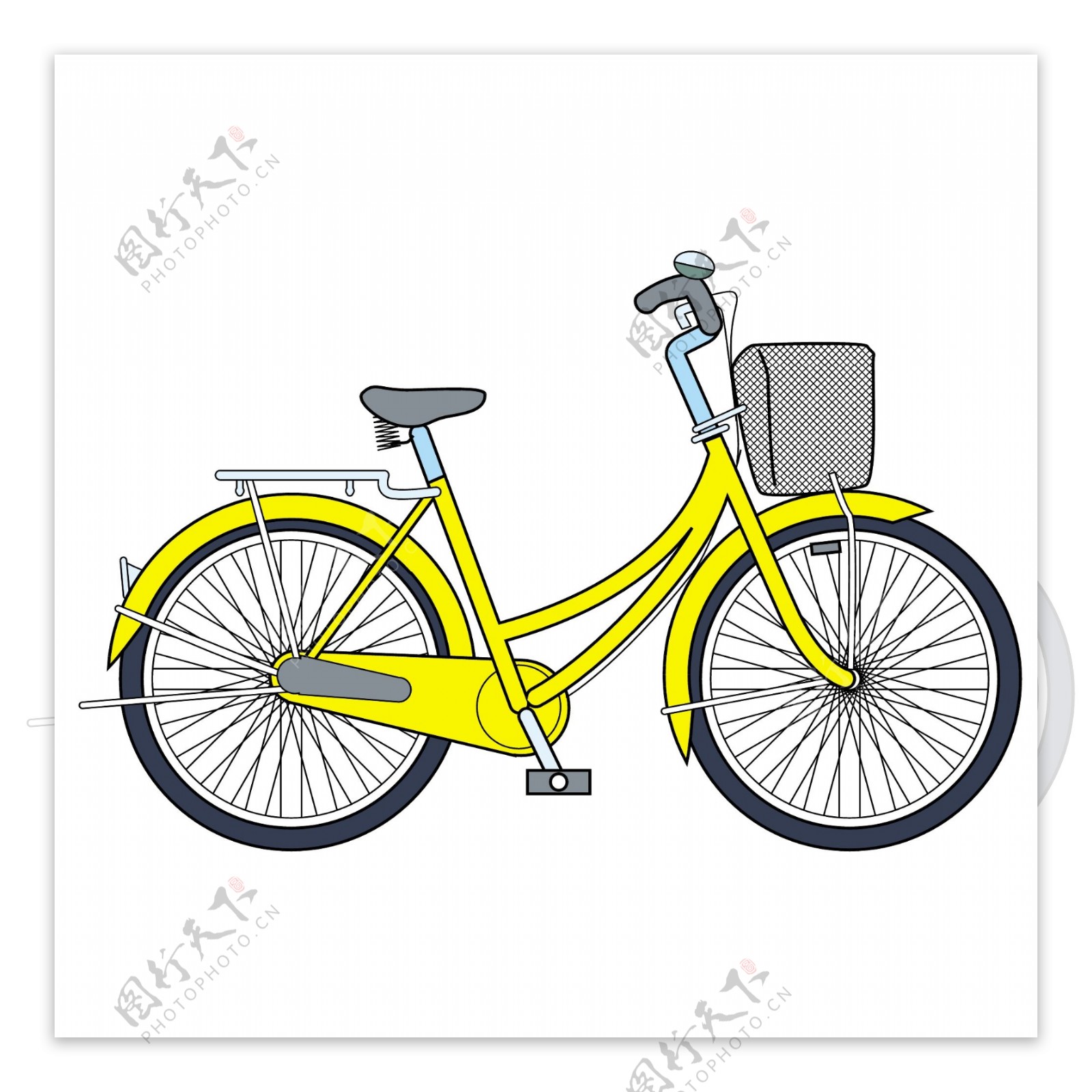 自行车交通工具矢量EPS格式0006