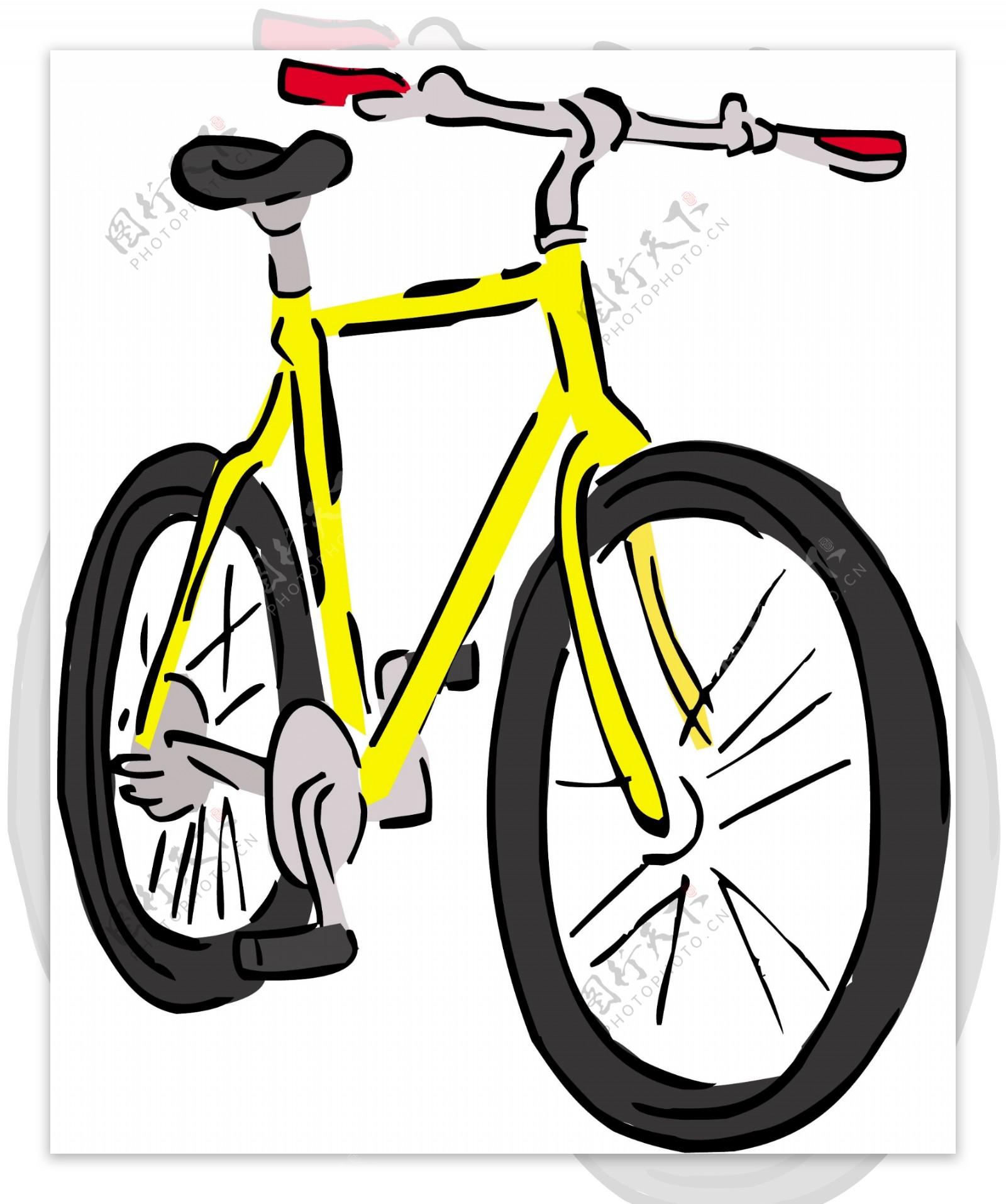 自行车交通工具矢量素材EPS格式0058