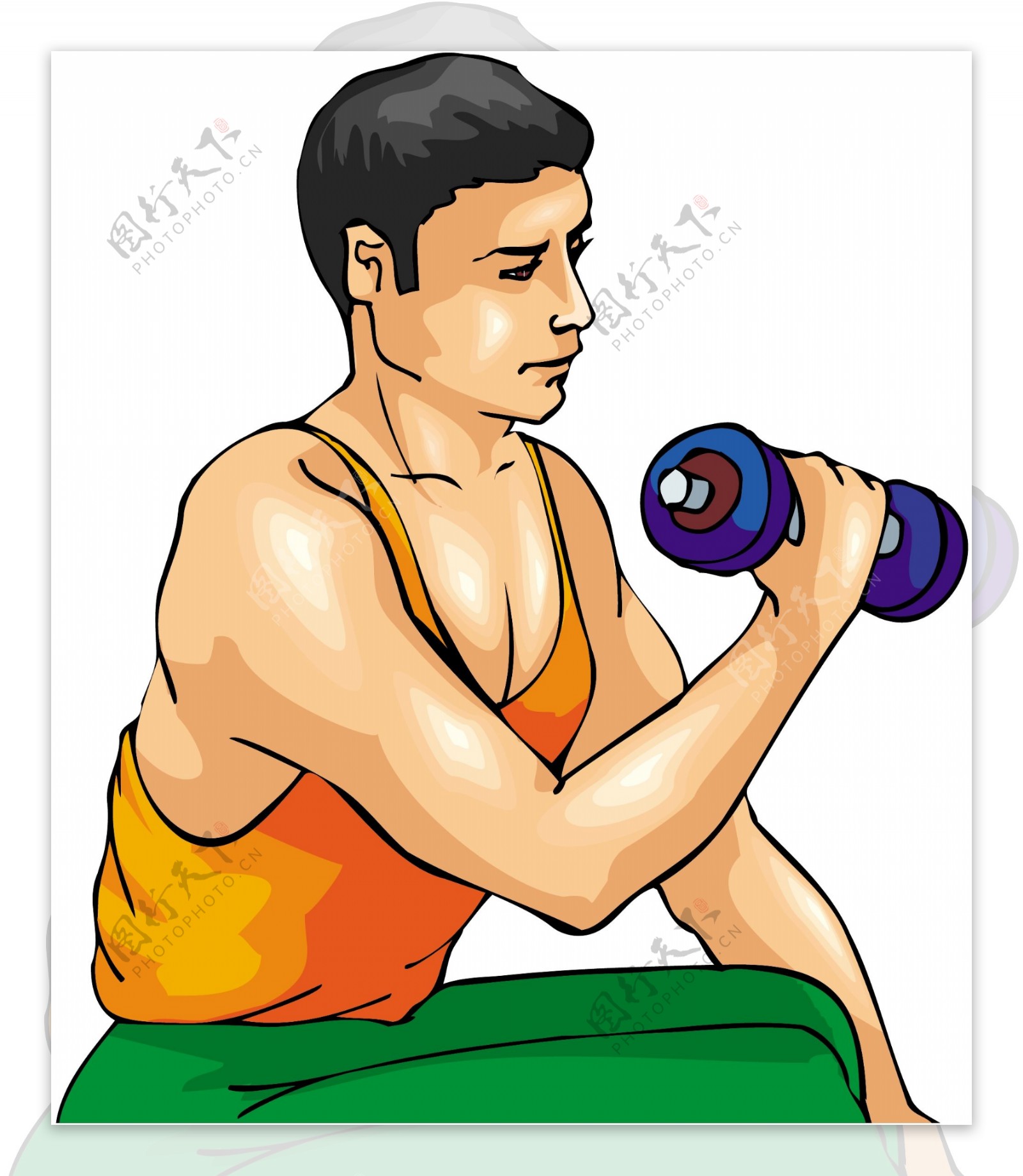 健身运动运动人物矢量素材EPS格式0360