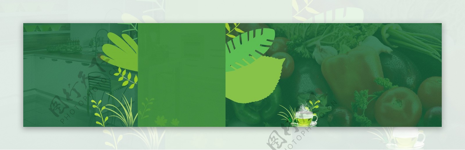 绿色淘宝背景图片