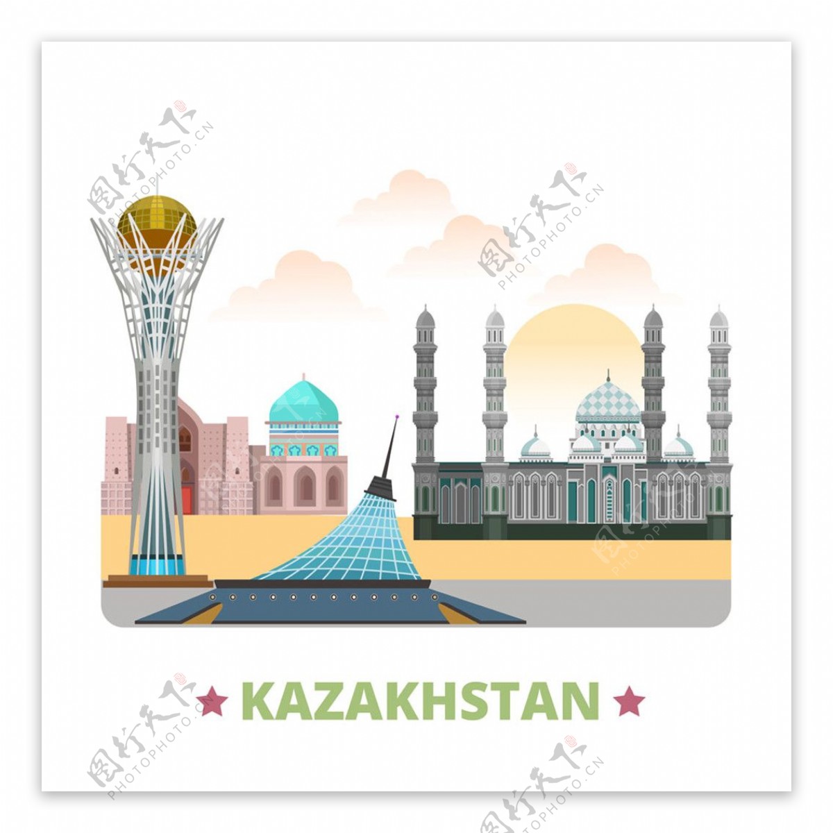 哈萨克斯坦漫画图片