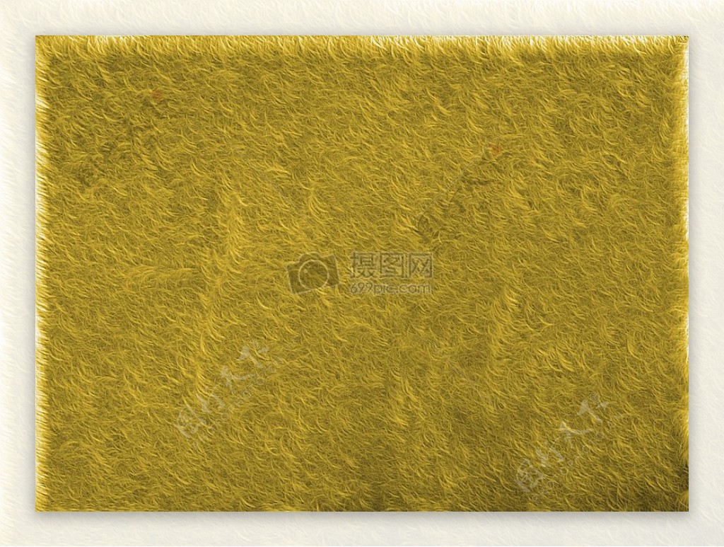 黄色的毛茸地毯