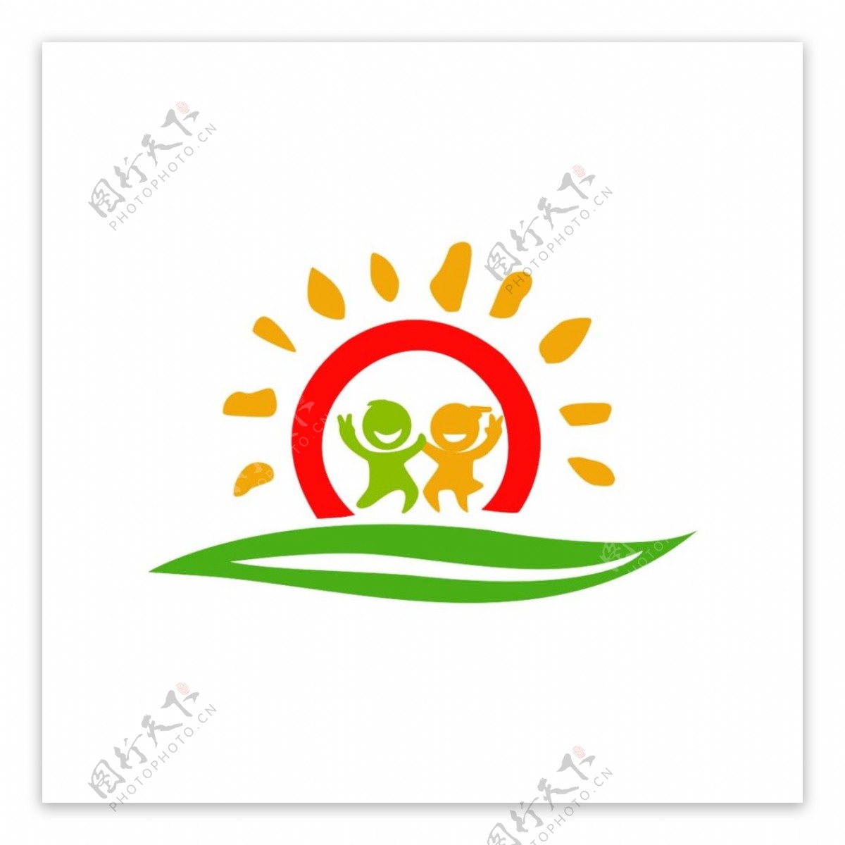 小太阳幼儿园logo设计园徽标志标识