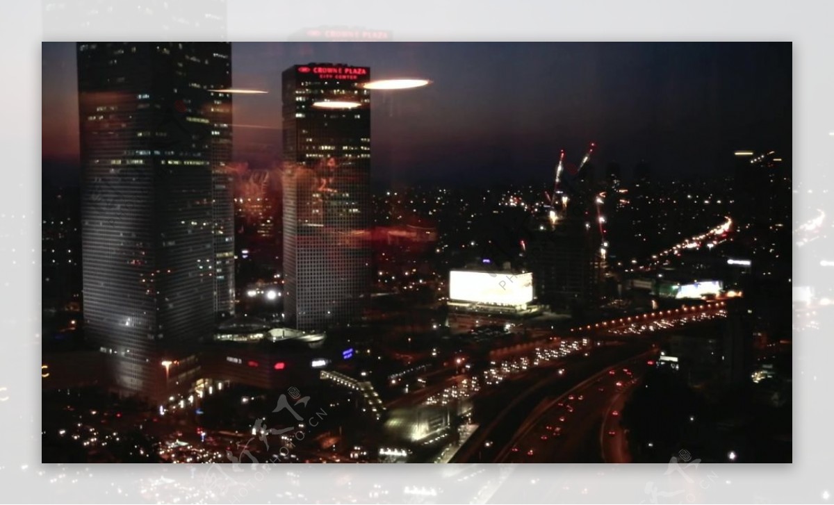 城市夜景视频素材设计