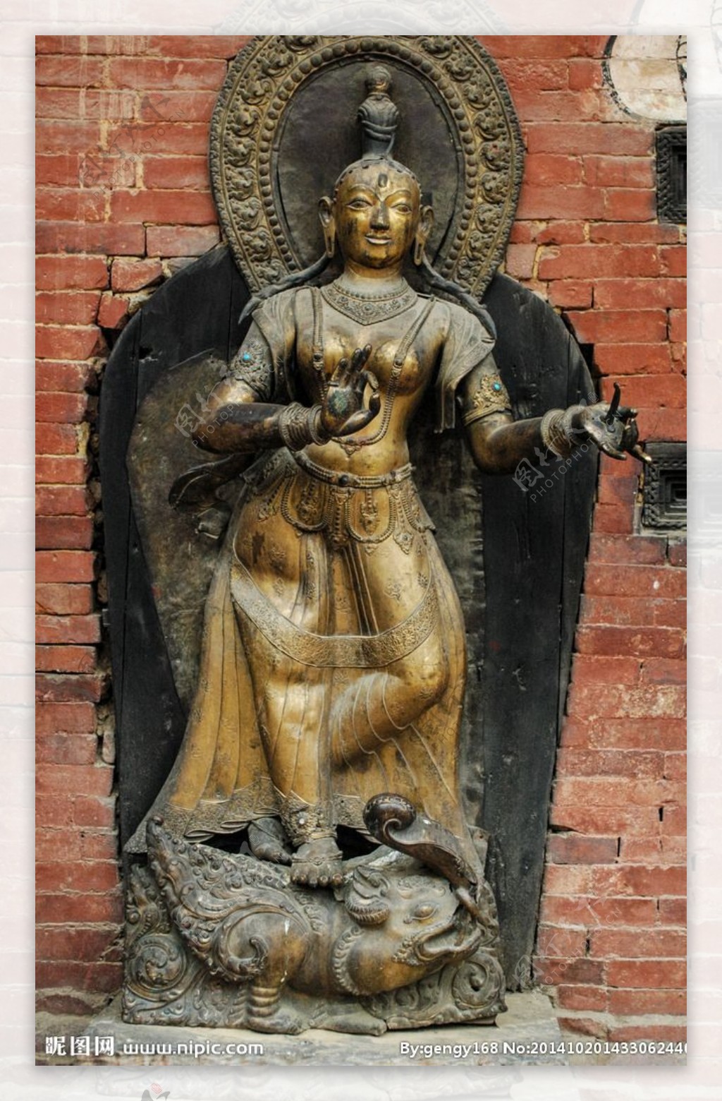 尼泊尔宗教建筑雕刻艺