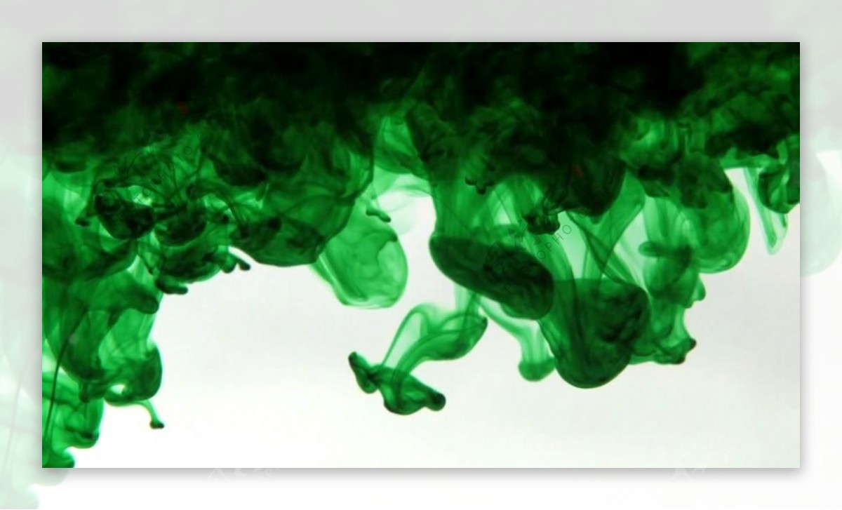 绿色烟雾烟气飘逸变幻视频素材