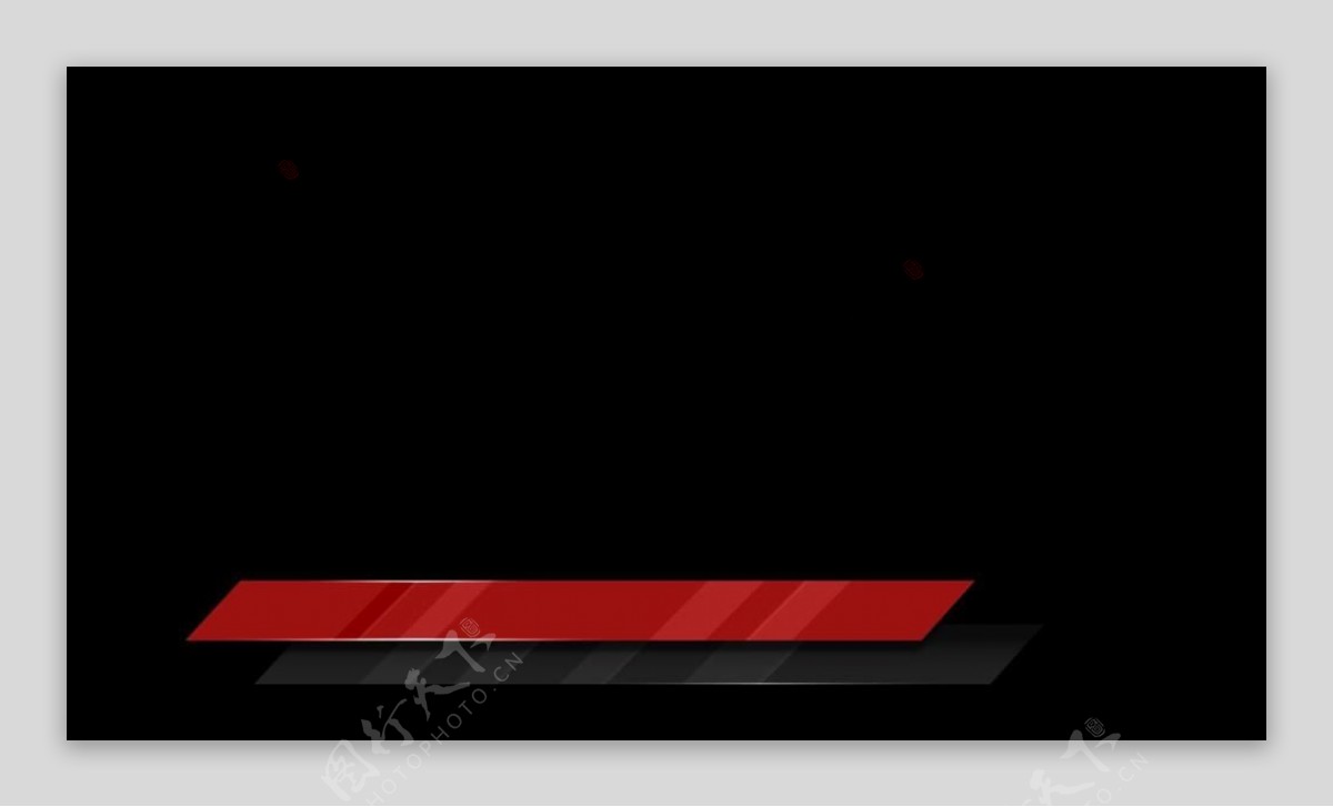 红色斜向线条标题框特效视频素材