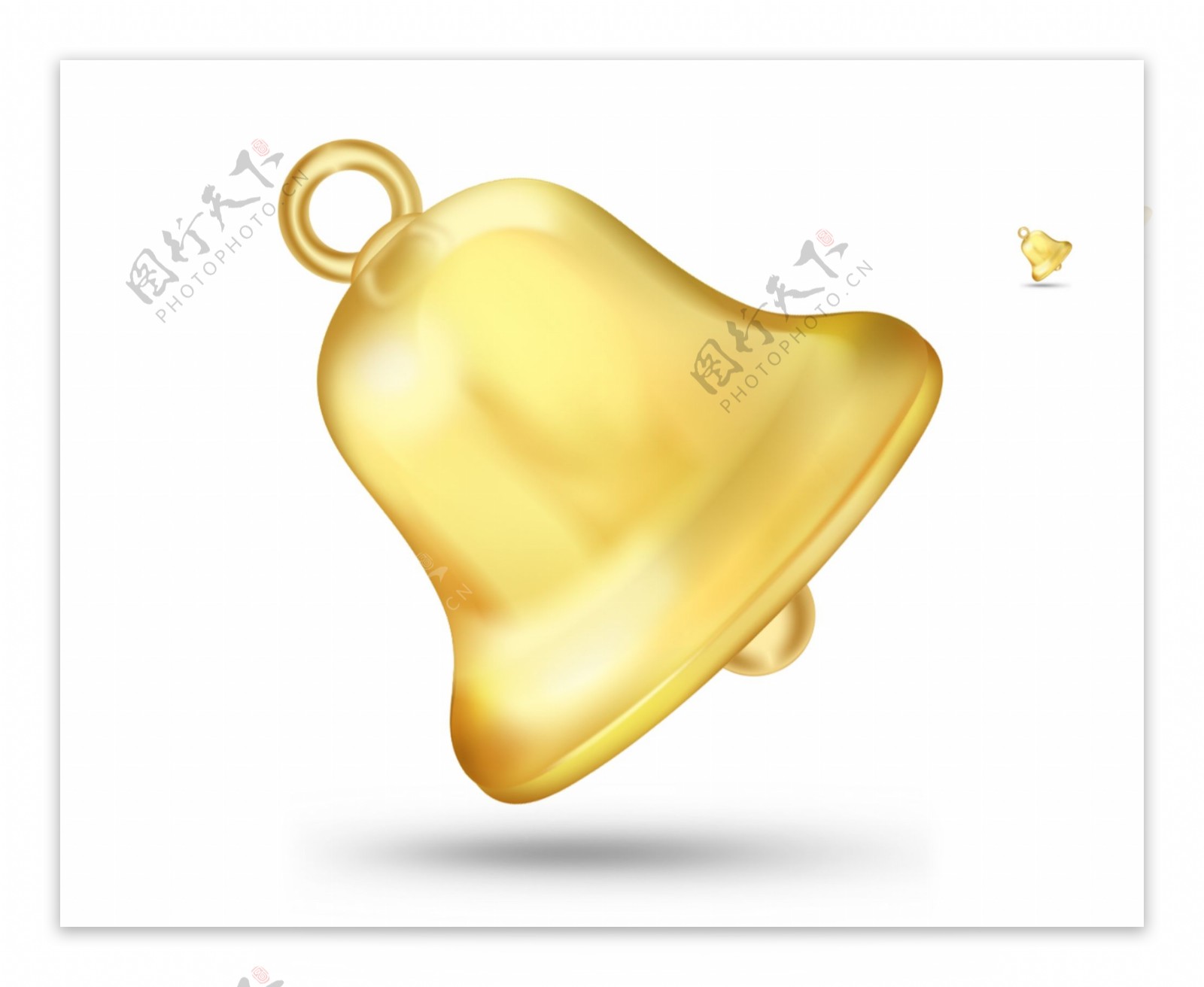 黄色小铃铛icon图标