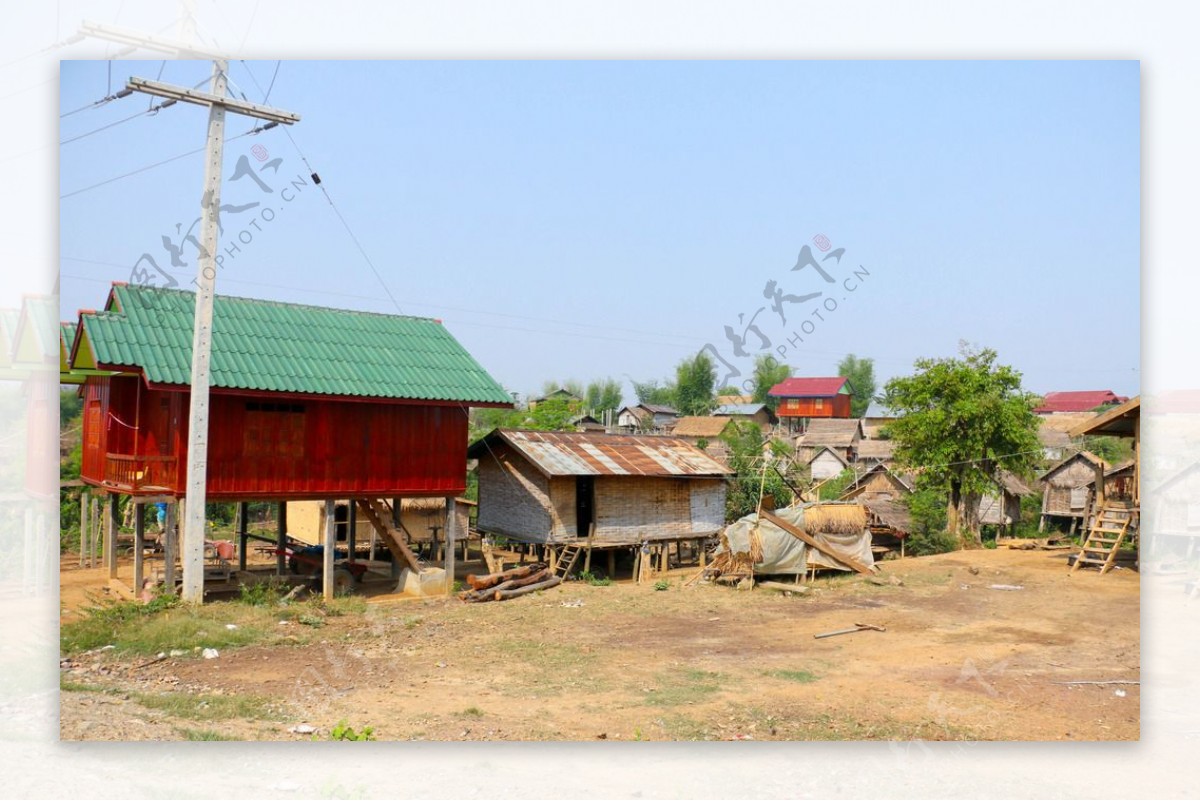 老挝村庄