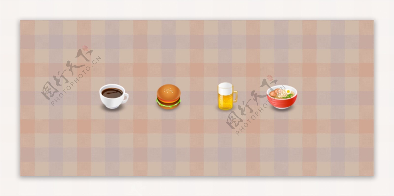 网页食品和饮料图标素材