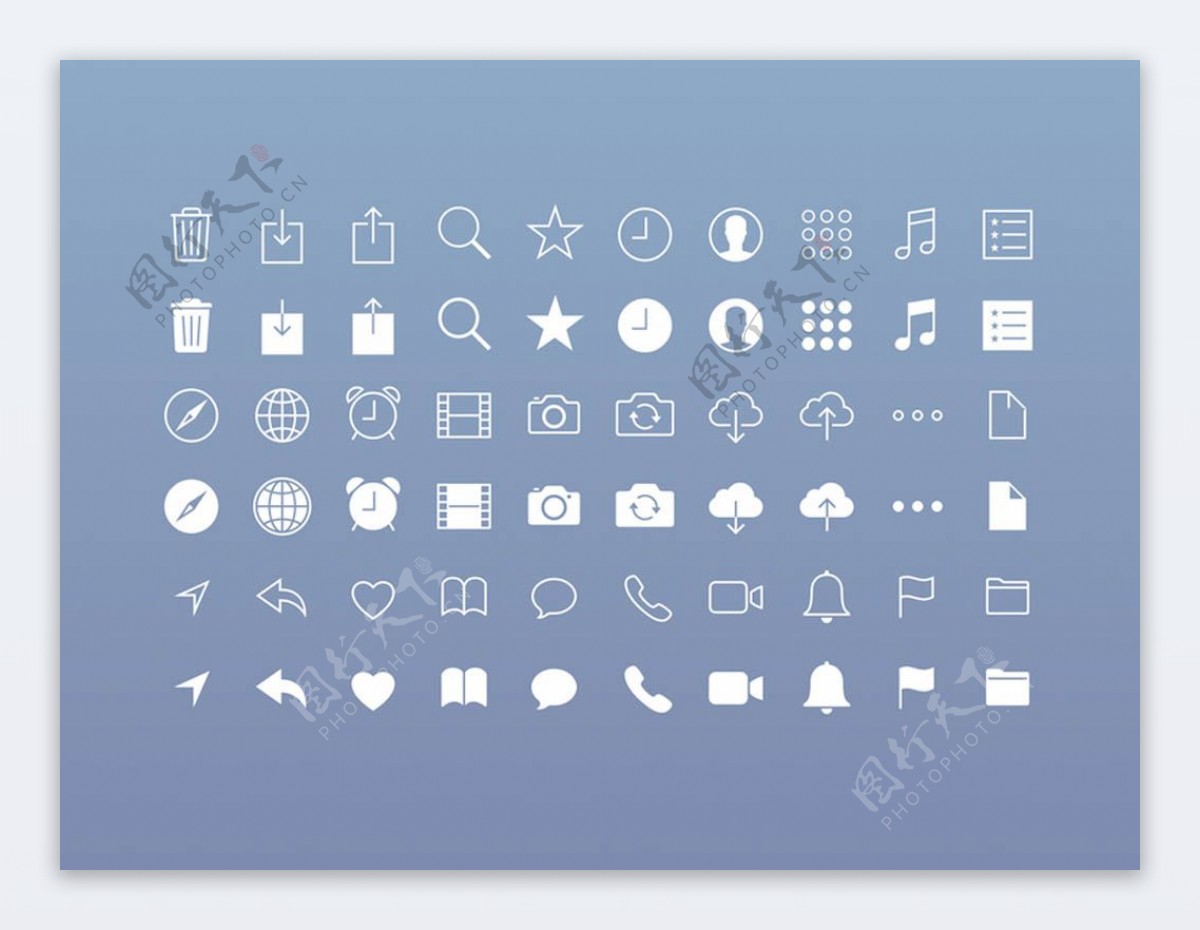 iOS应用Icons图标sketch素材
