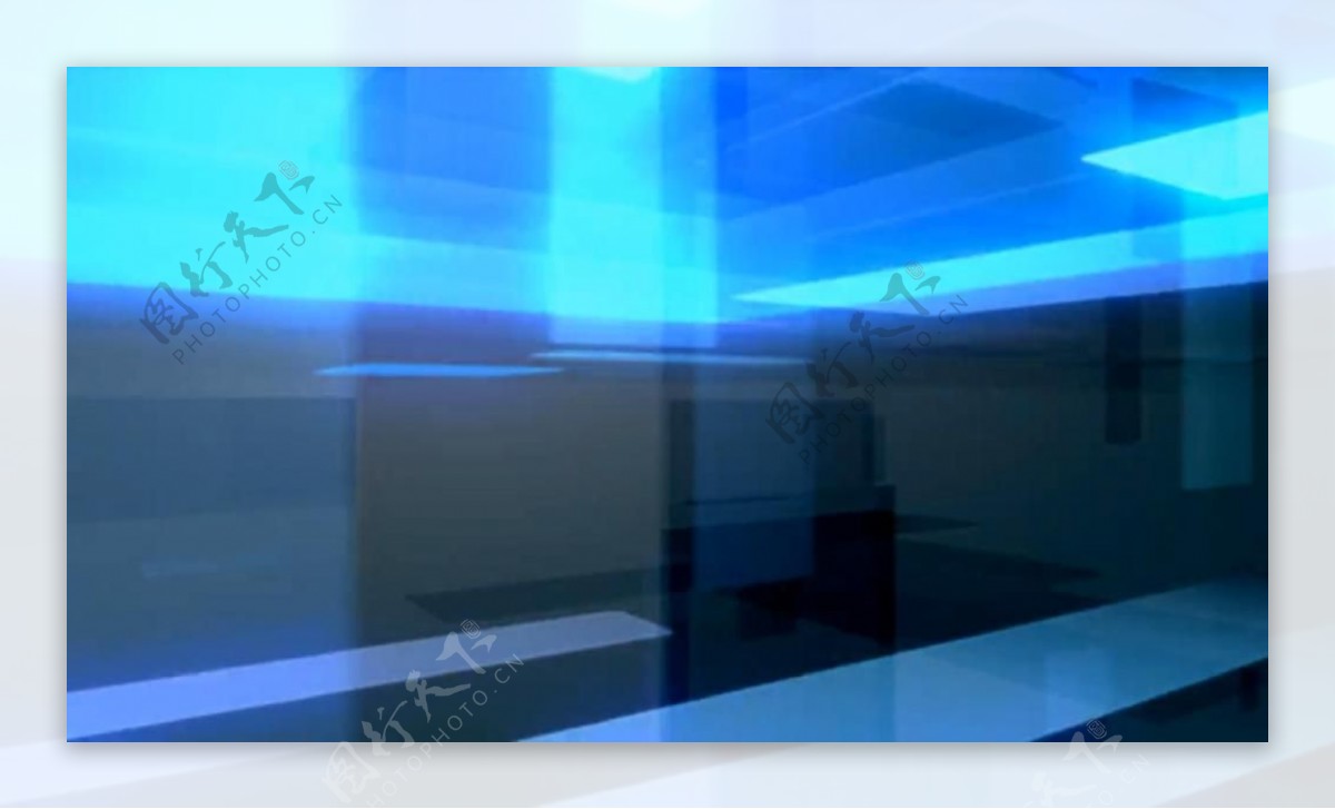 蓝色科技线条色块背景视频素材