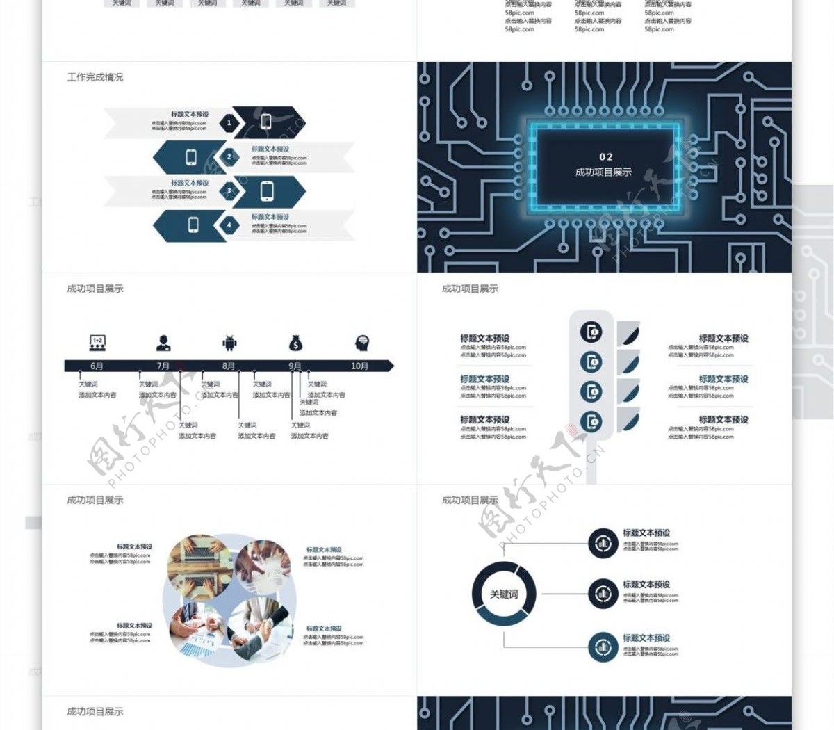 未来科技年终工作总结汇报ppt创意设计