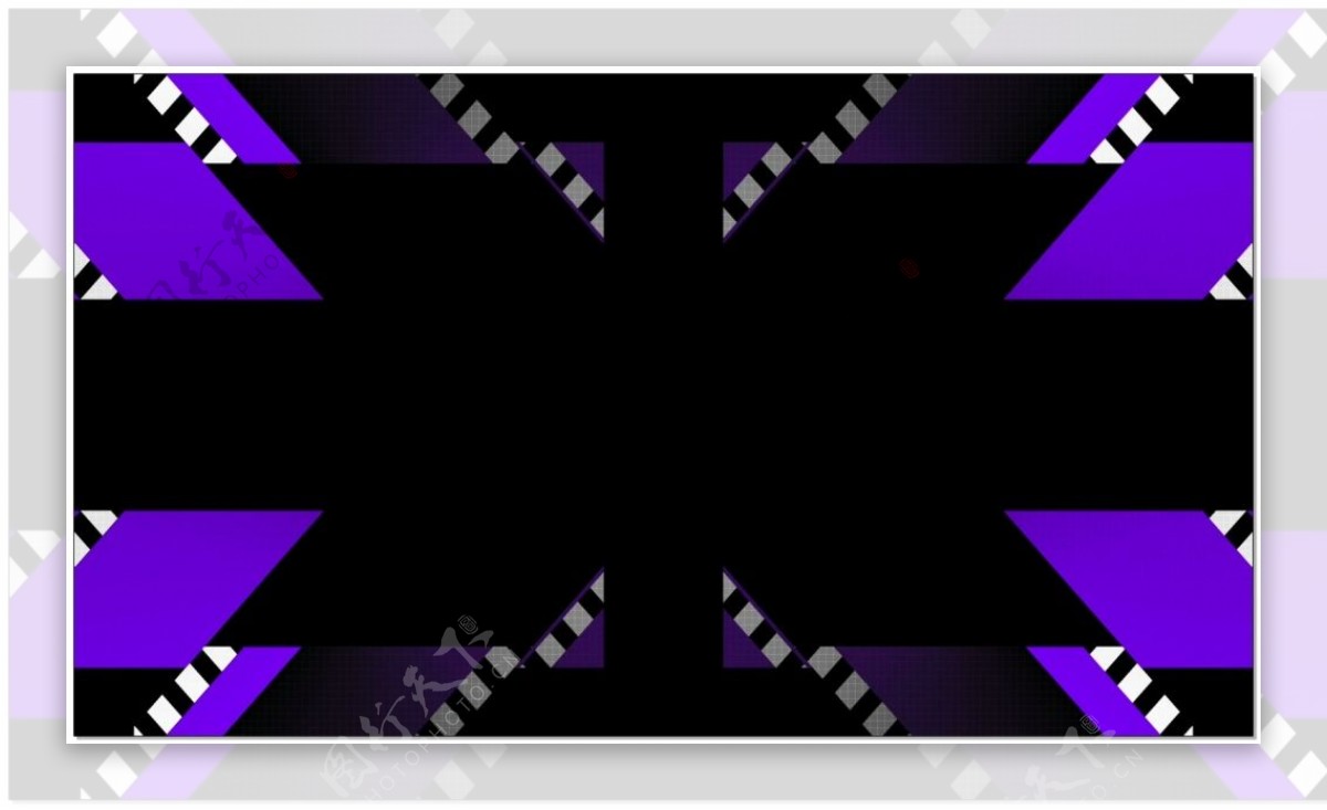超炫紫色几何视频素材