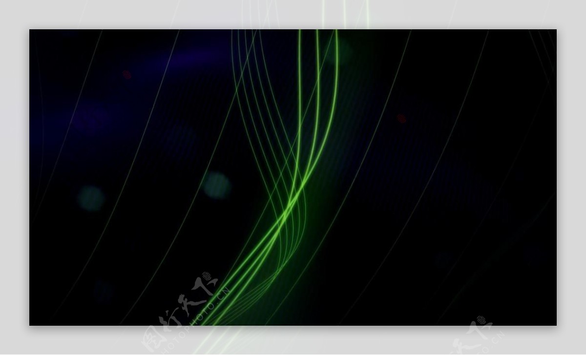 深绿粒子线条光线视频素材