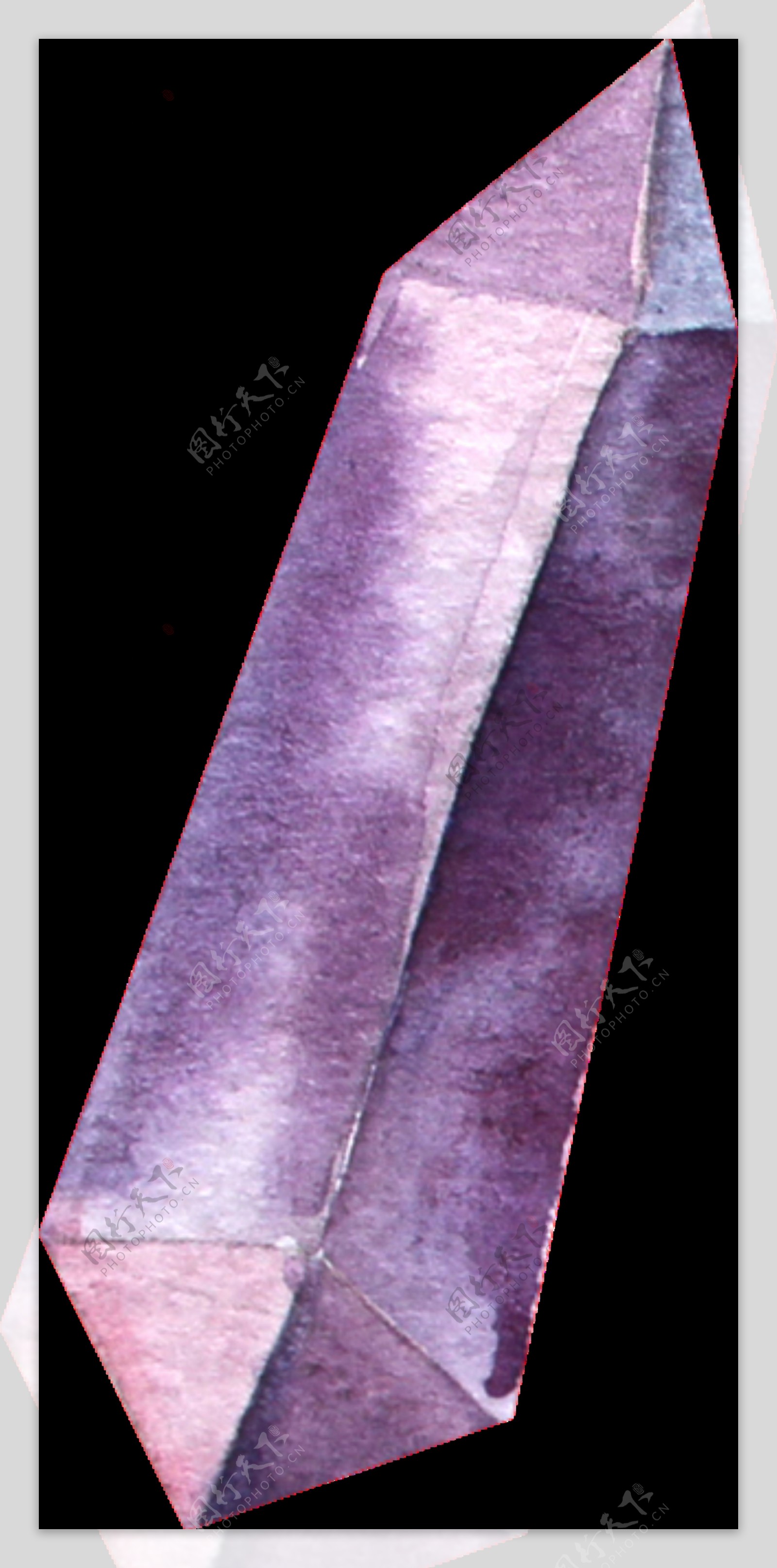 紫色水晶透明装饰图案