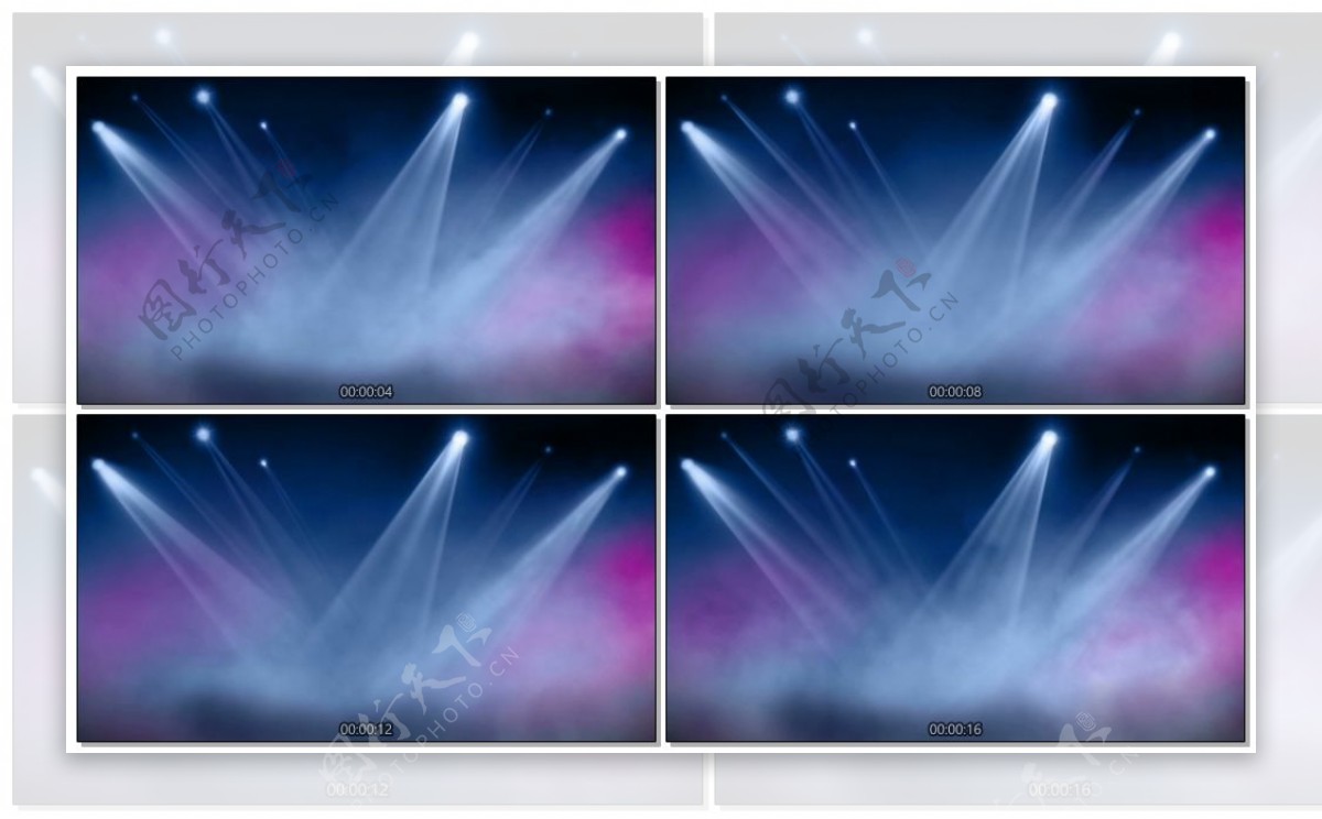 LED舞台紫色聚光灯氛围视频背景76