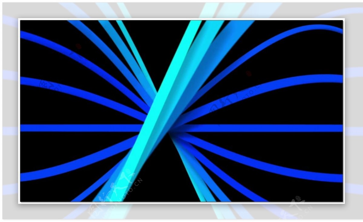 蓝色动态光线视频素材