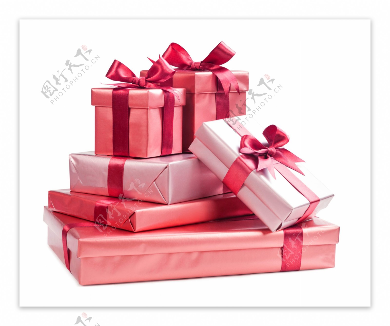 粉色包装礼品盒素材图片