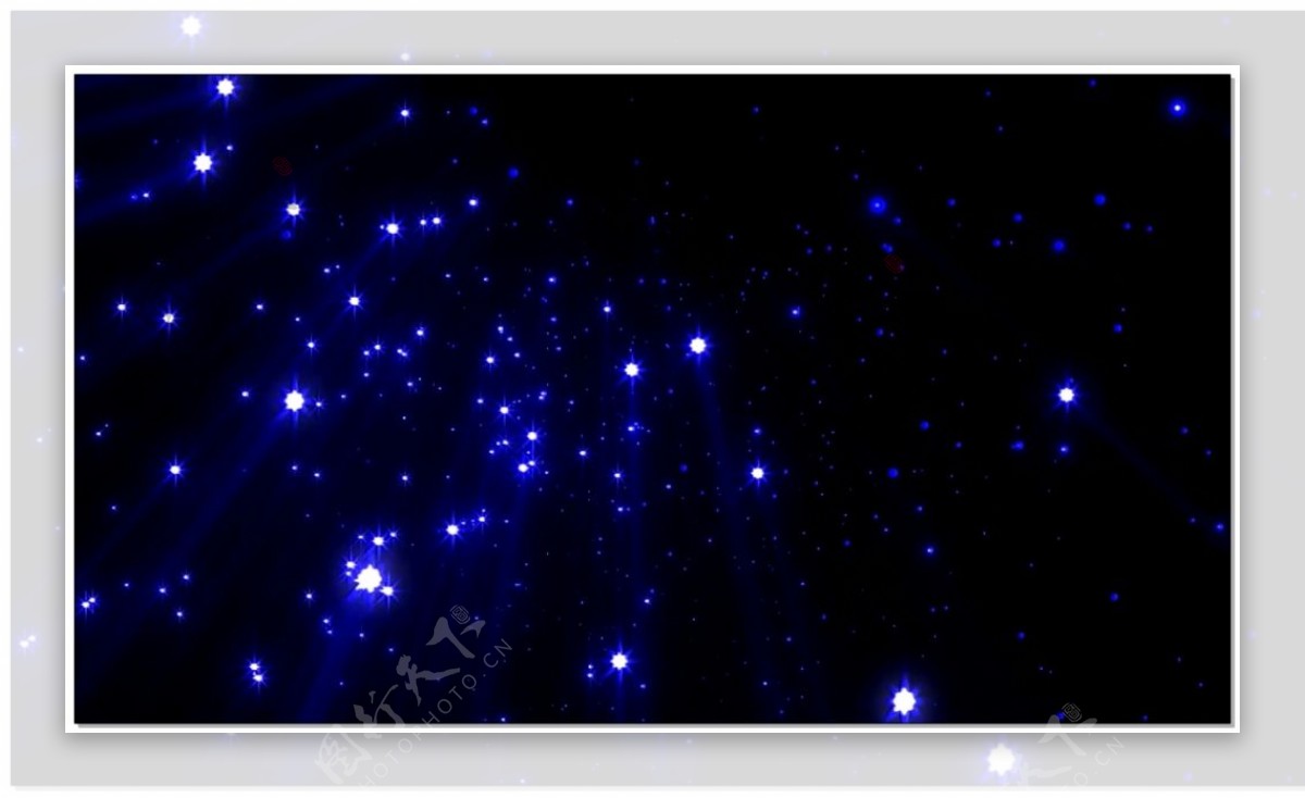 粒子星光下落蓝色视频素材