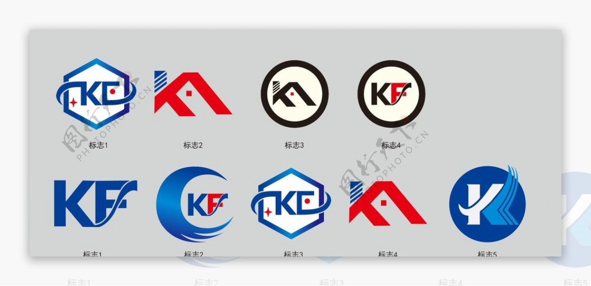 kf字logo设计