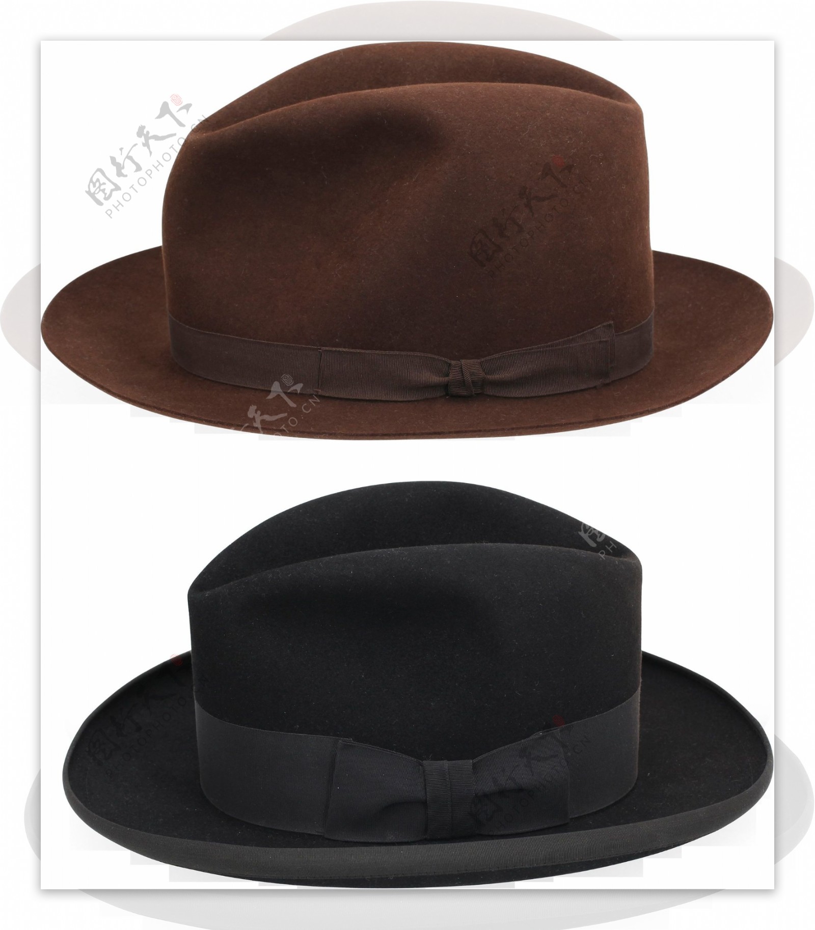 黑色棕色礼帽免抠png透明图层素材