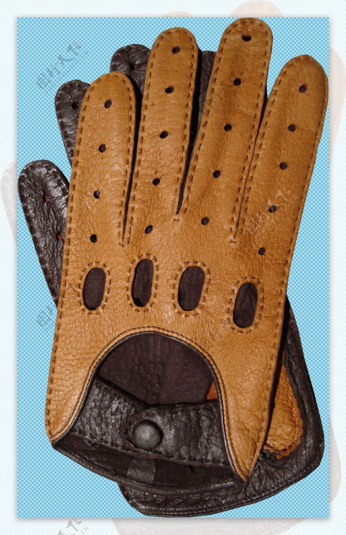 棕色皮手套免抠png透明图层素材