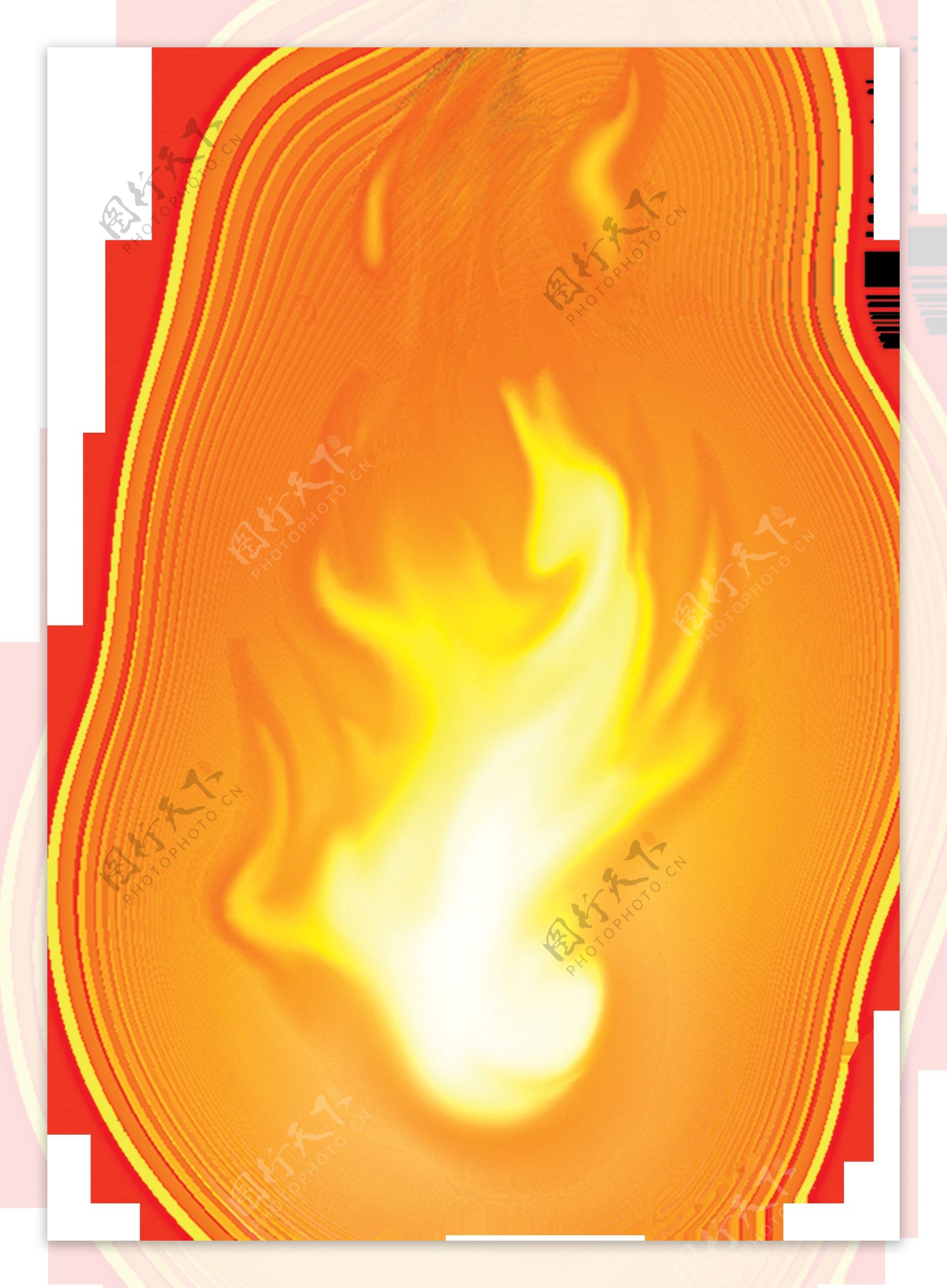 篝火黄色火焰火苗png元素素材