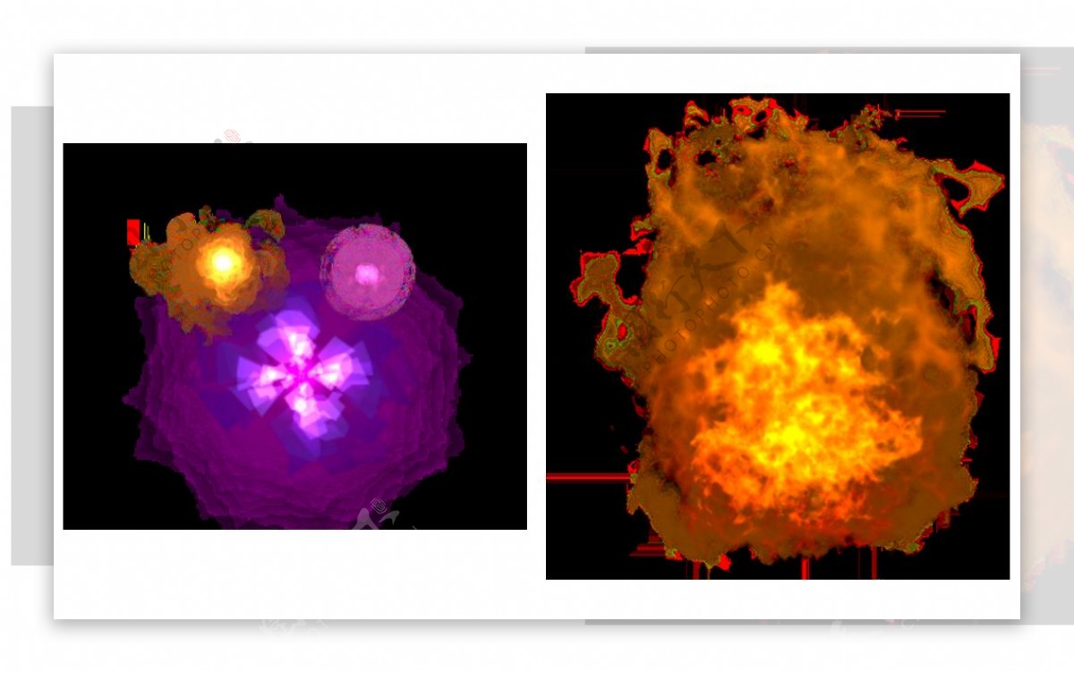 漂亮火焰效果图形免抠png透明图层素材
