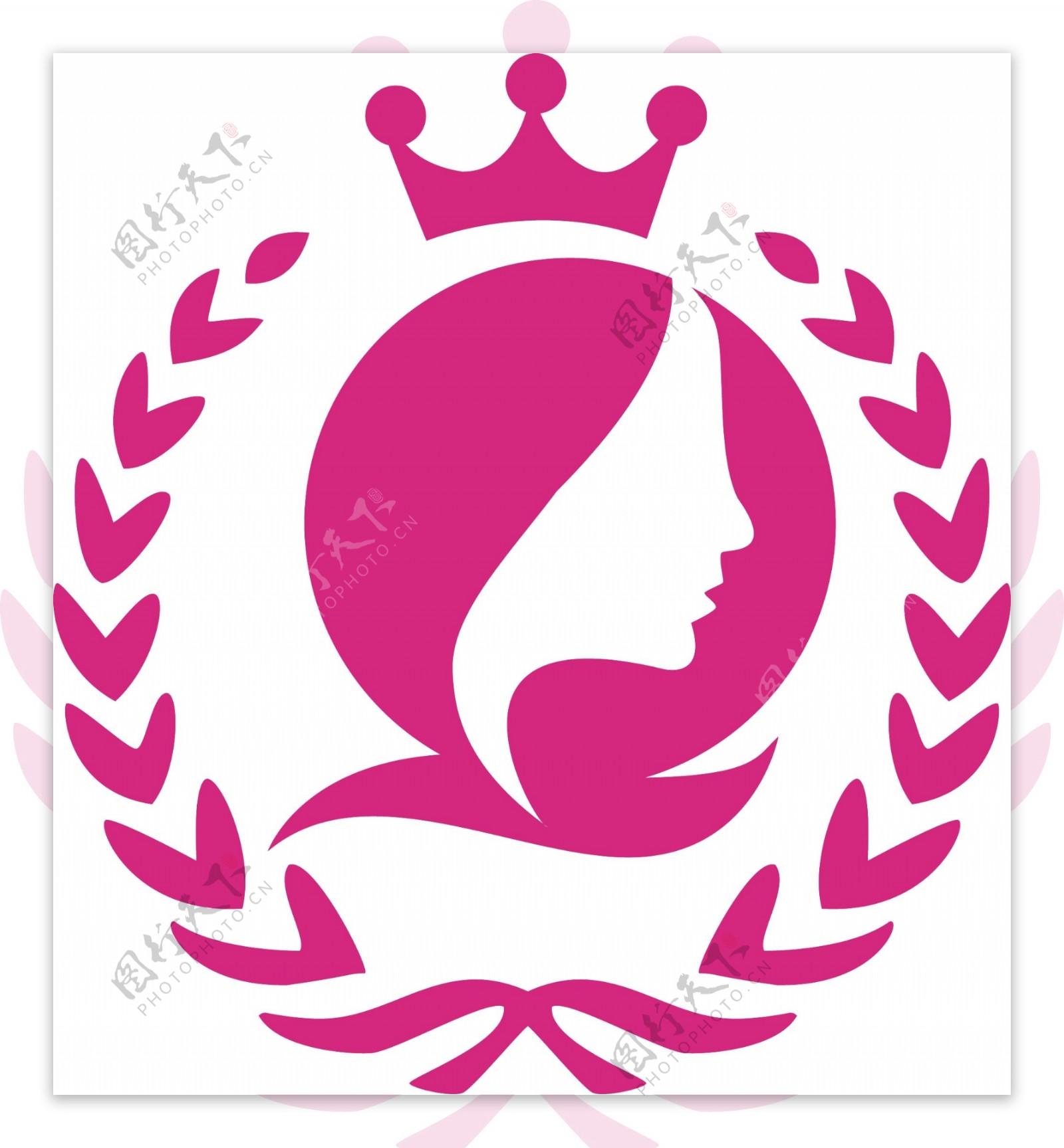 美丽时尚的女人标志设计模板。插画图片素材_ID:410978191-Veer图库