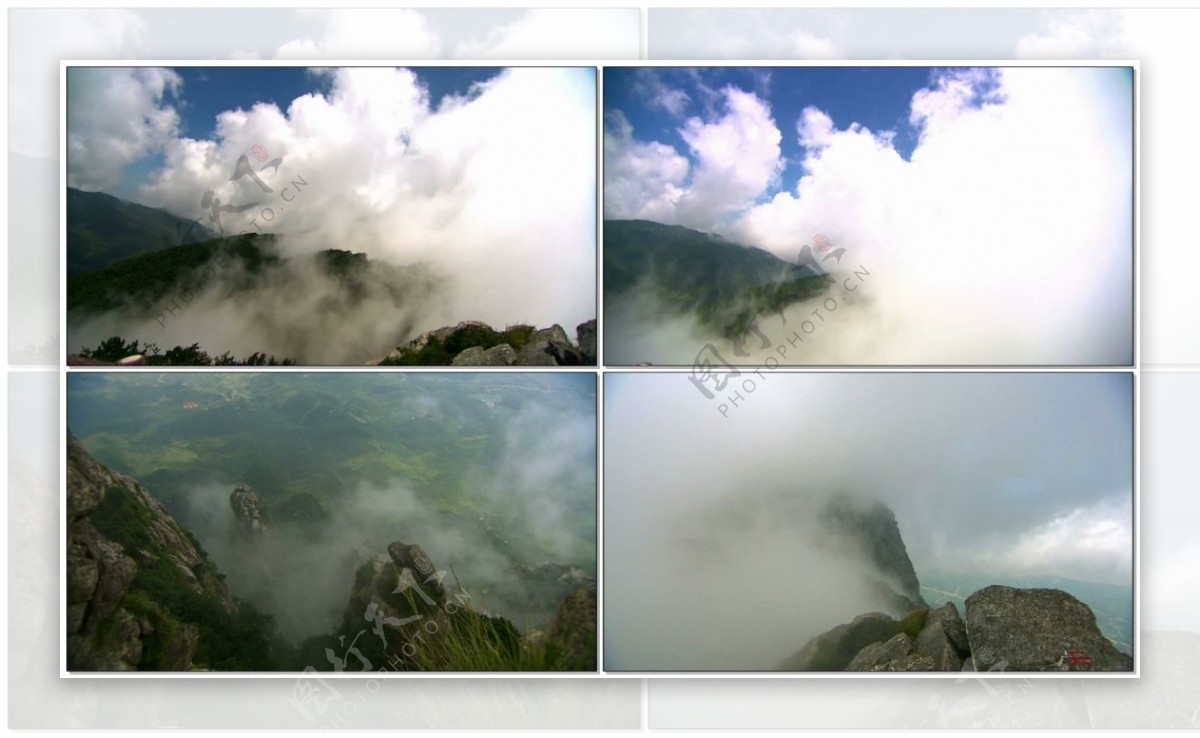 山雾缭绕视频素材