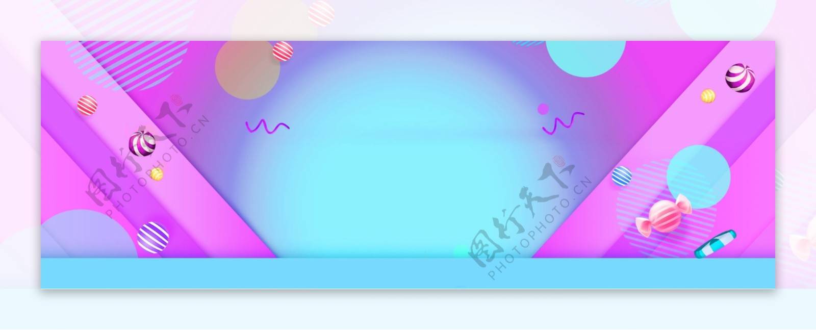 蓝紫色banner背景图片
