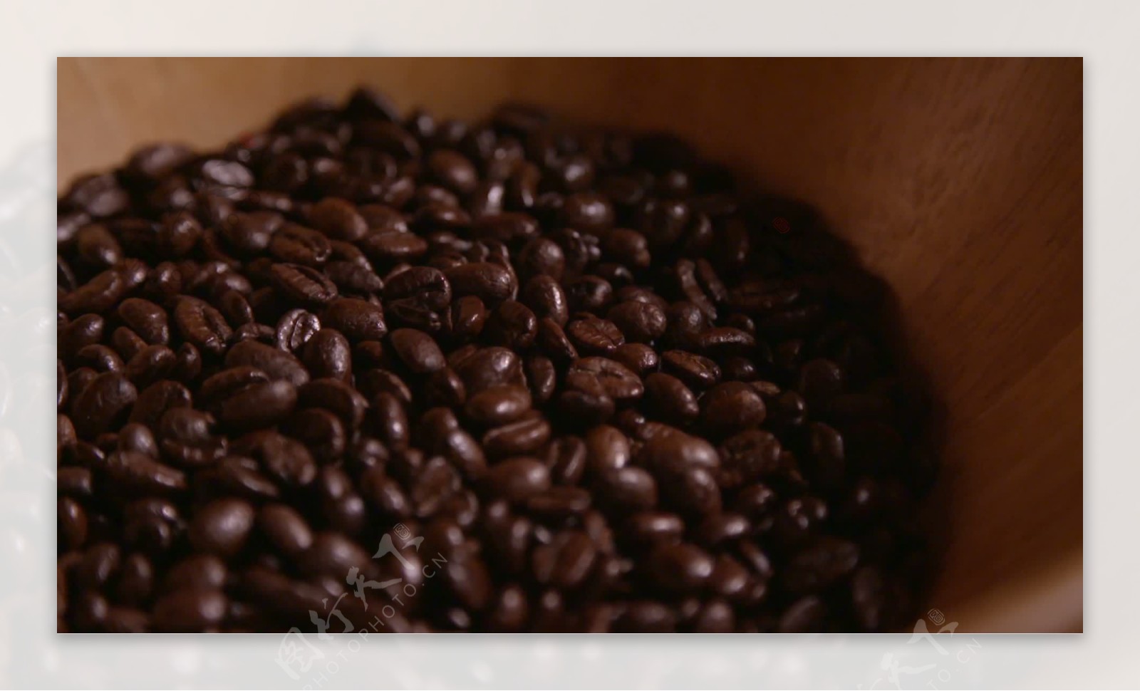 咖啡豆旋转镜头