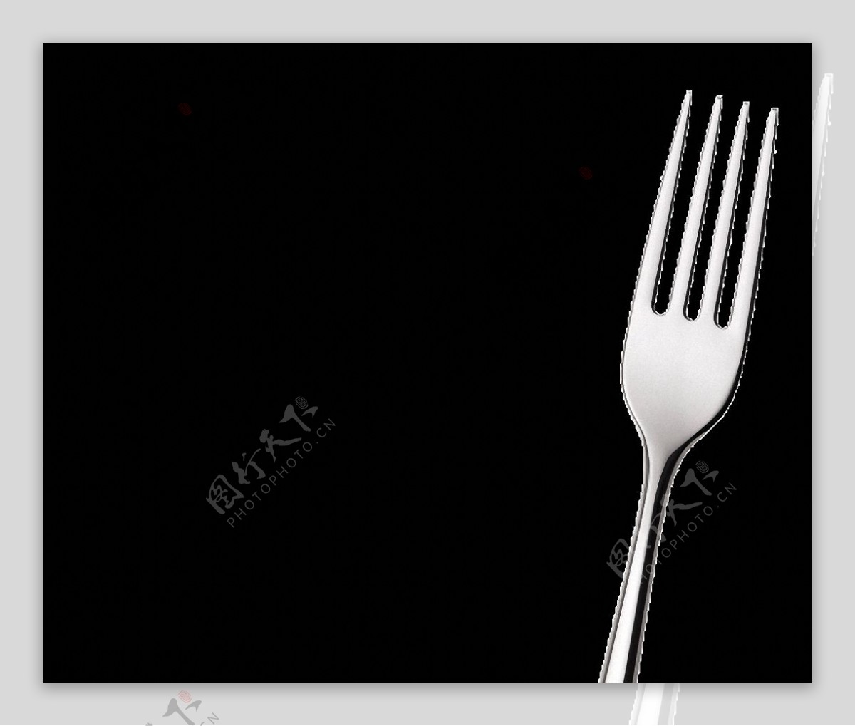 一把不锈钢叉子餐具免抠png透明图层素材