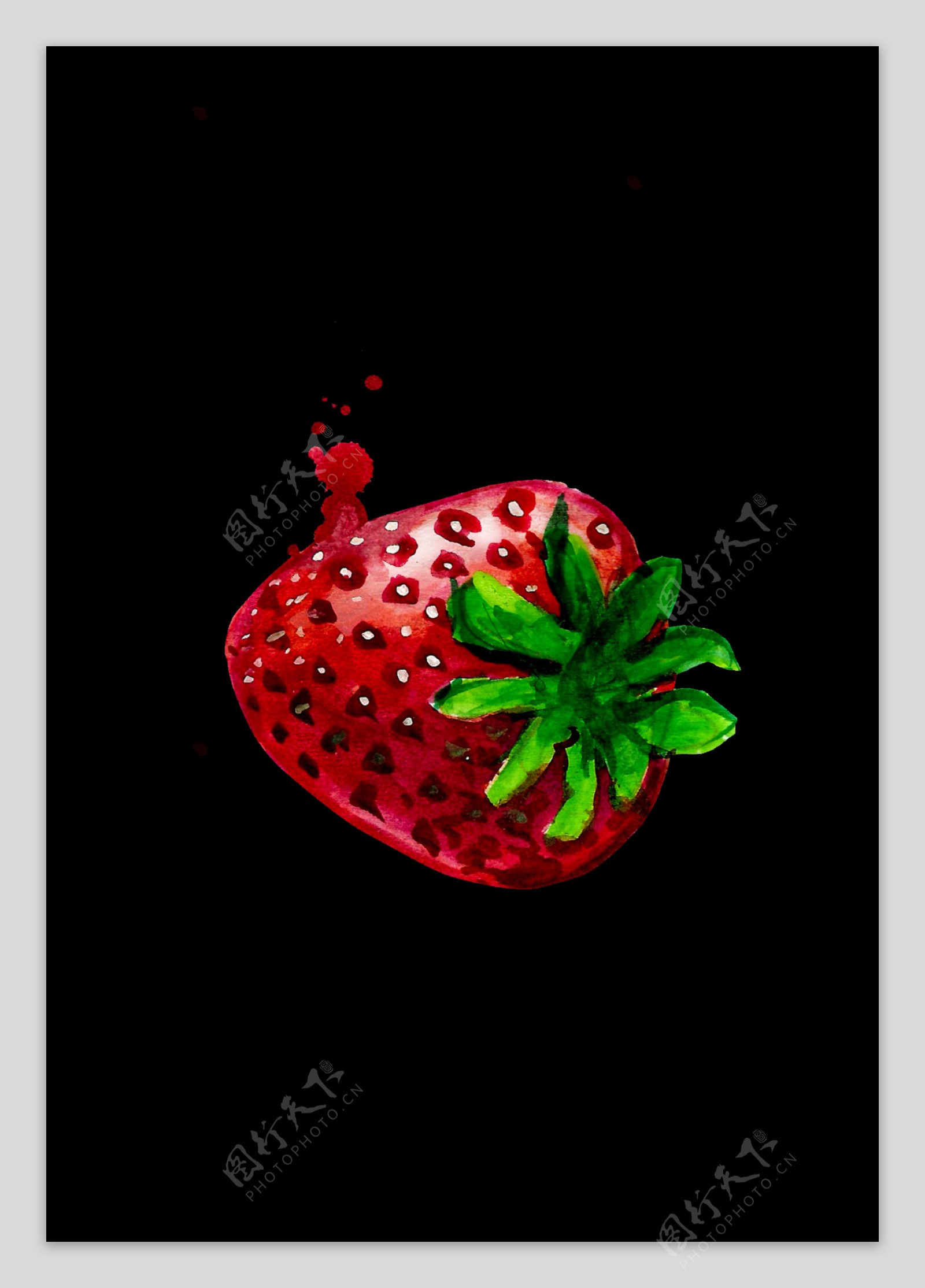 常见水果草莓透明素材