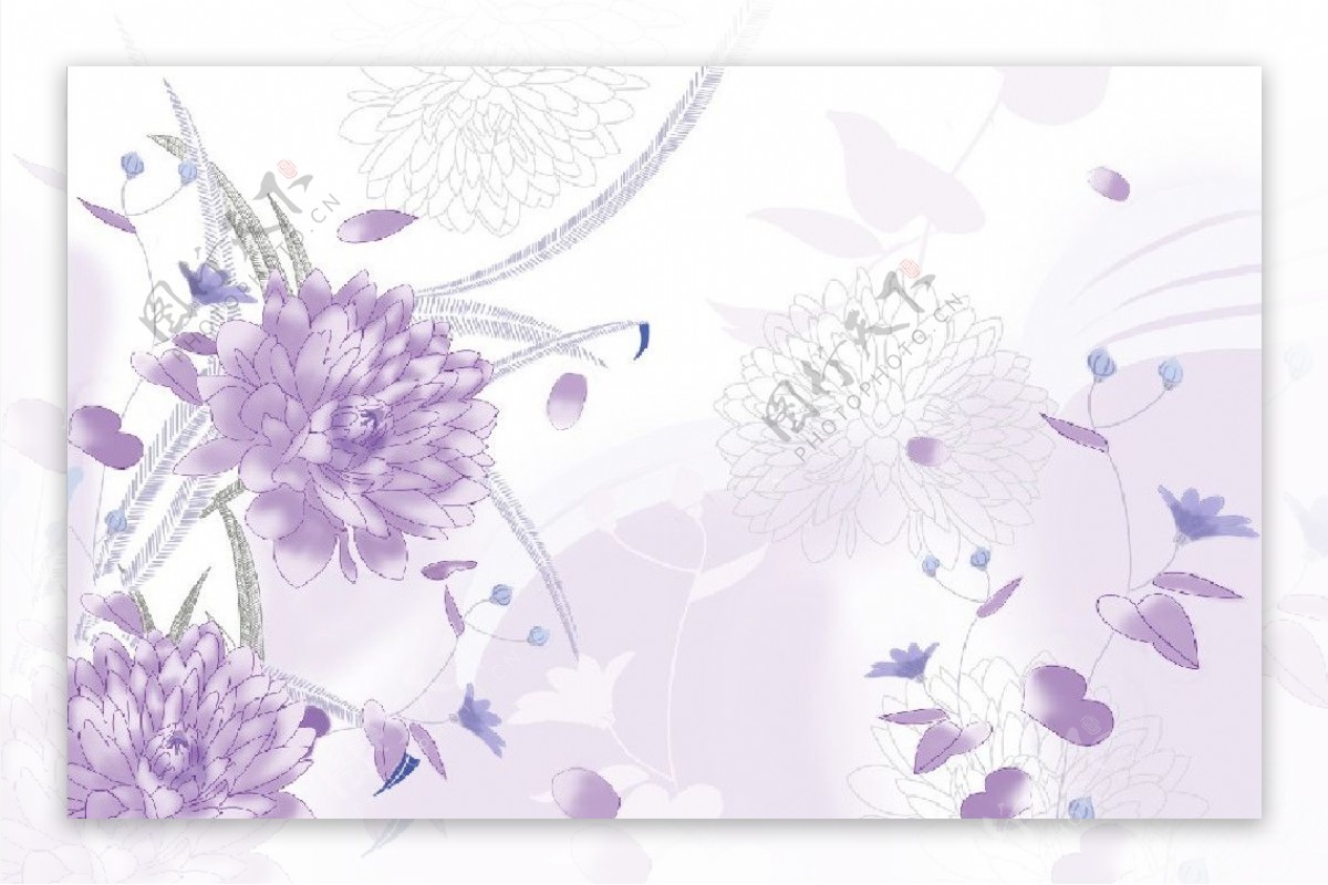 3D矢量紫薇花