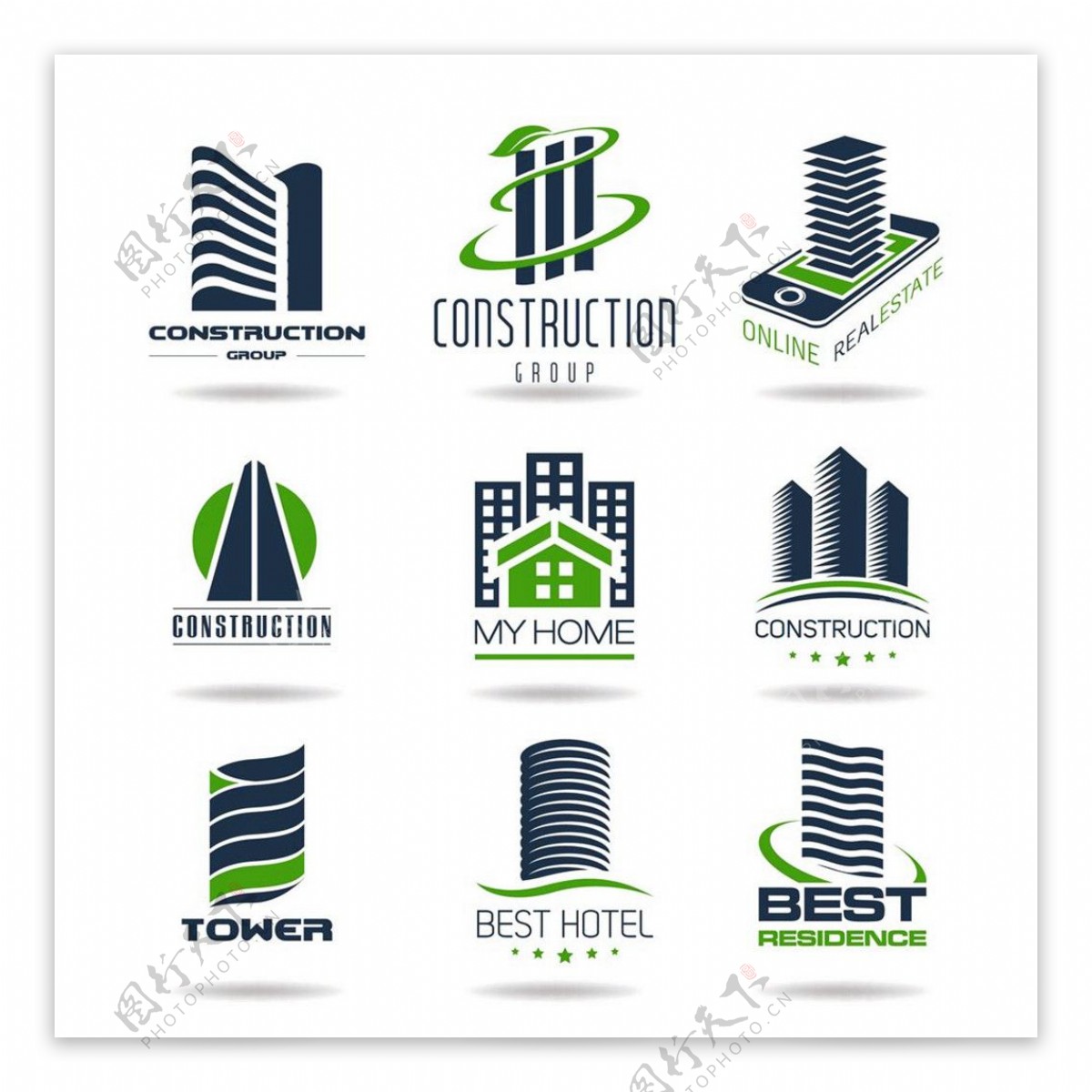 商务城市建筑标志图片