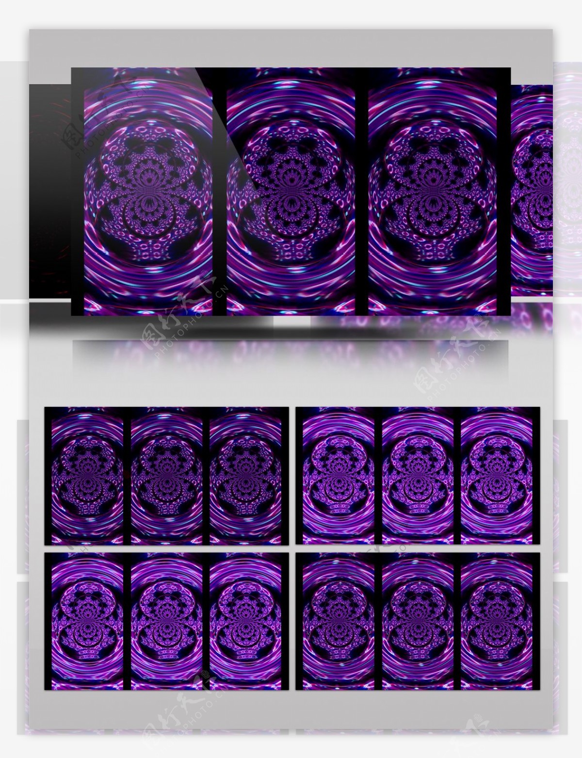 紫色花纹视频素材
