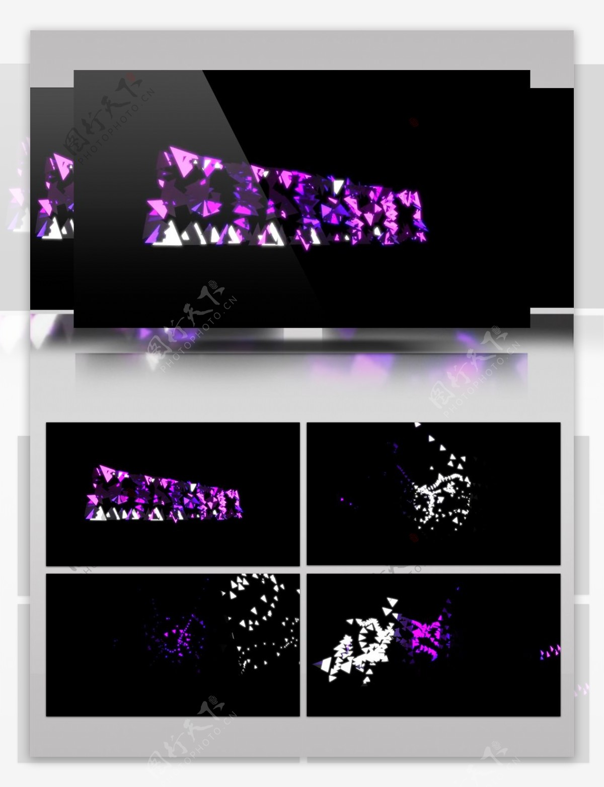 紫色字母视频素材