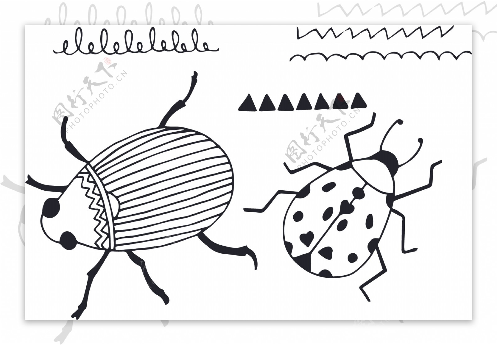 动物昆虫卡通透明素材