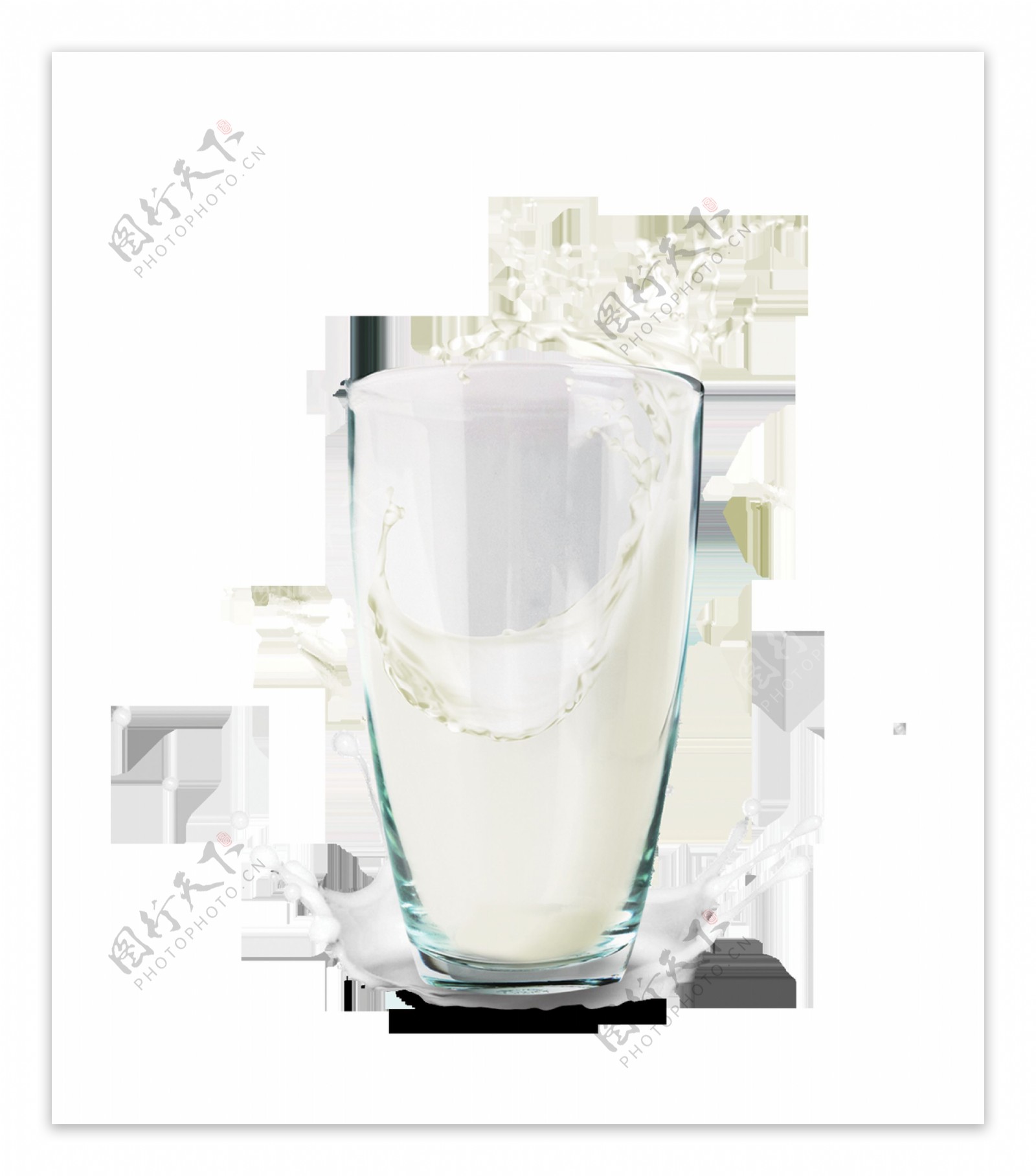 牛奶透明素材