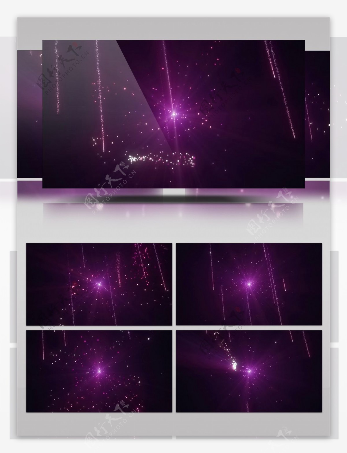 紫色粒子光斑耀眼粒子LED粒子视频