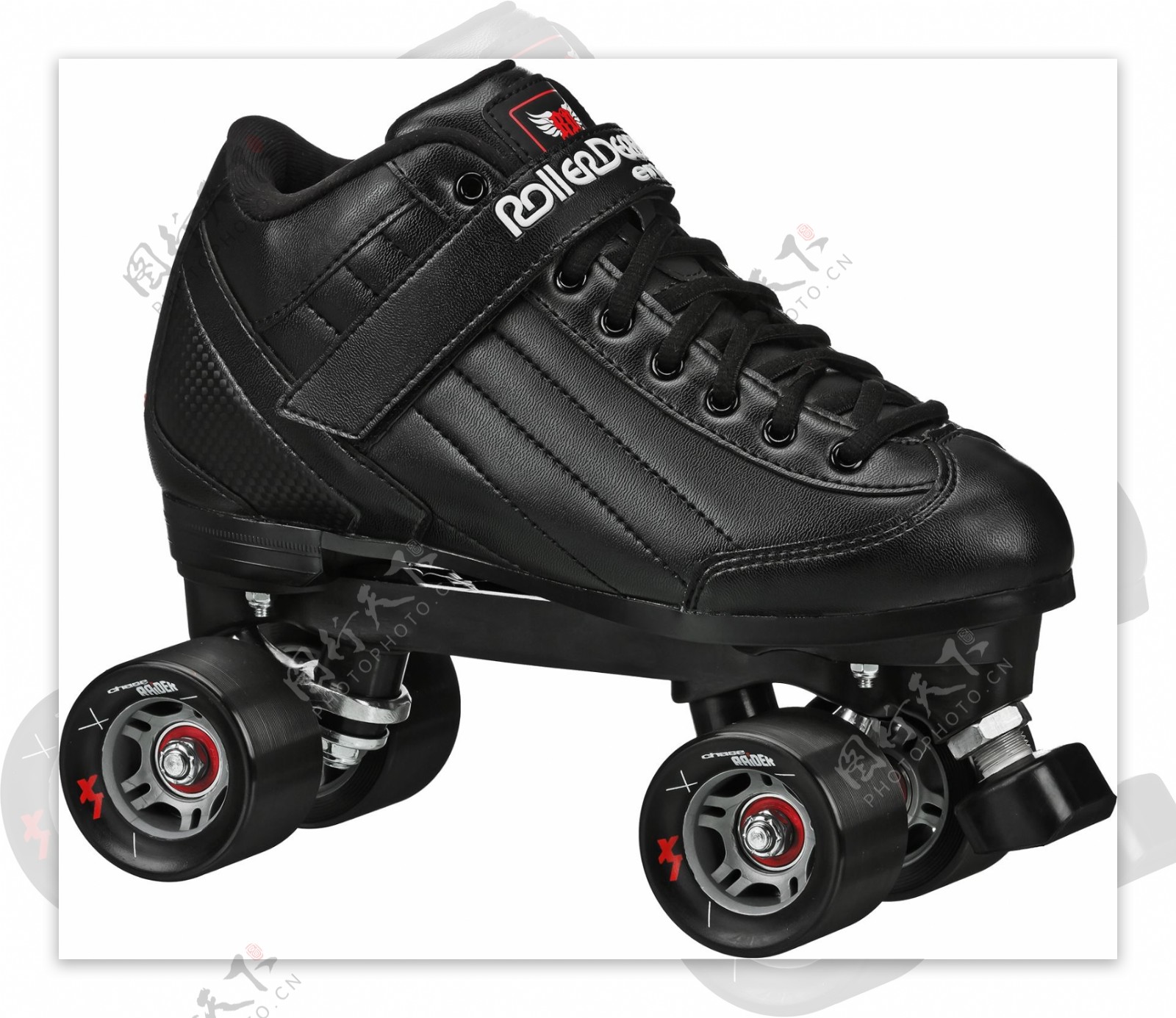 黑色漂亮溜冰鞋免抠png透明素材