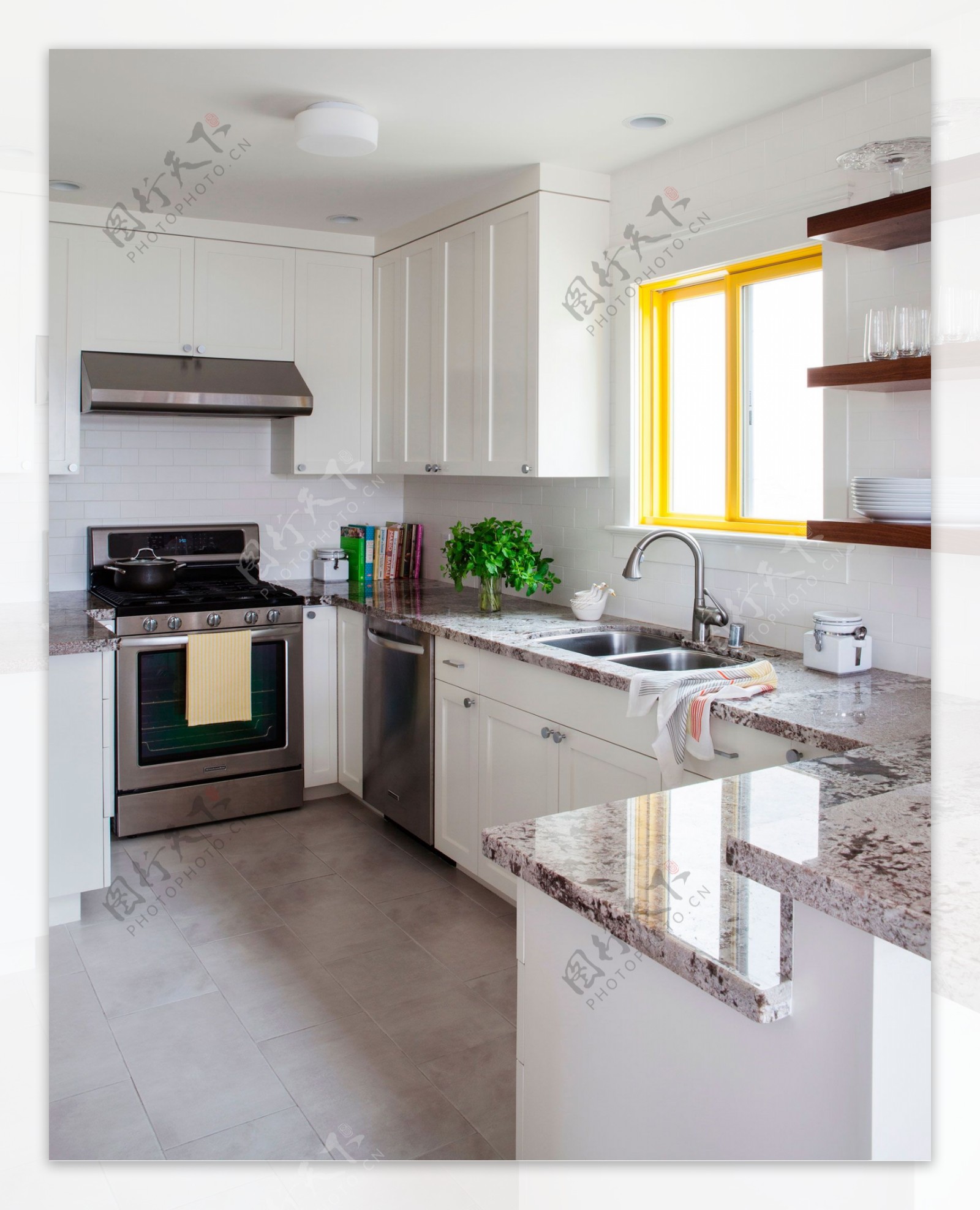 简约风室内设计厨房灶台效果图图片素材-编号28973044-图行天下