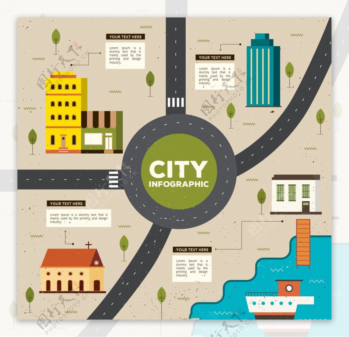 城市信息图表