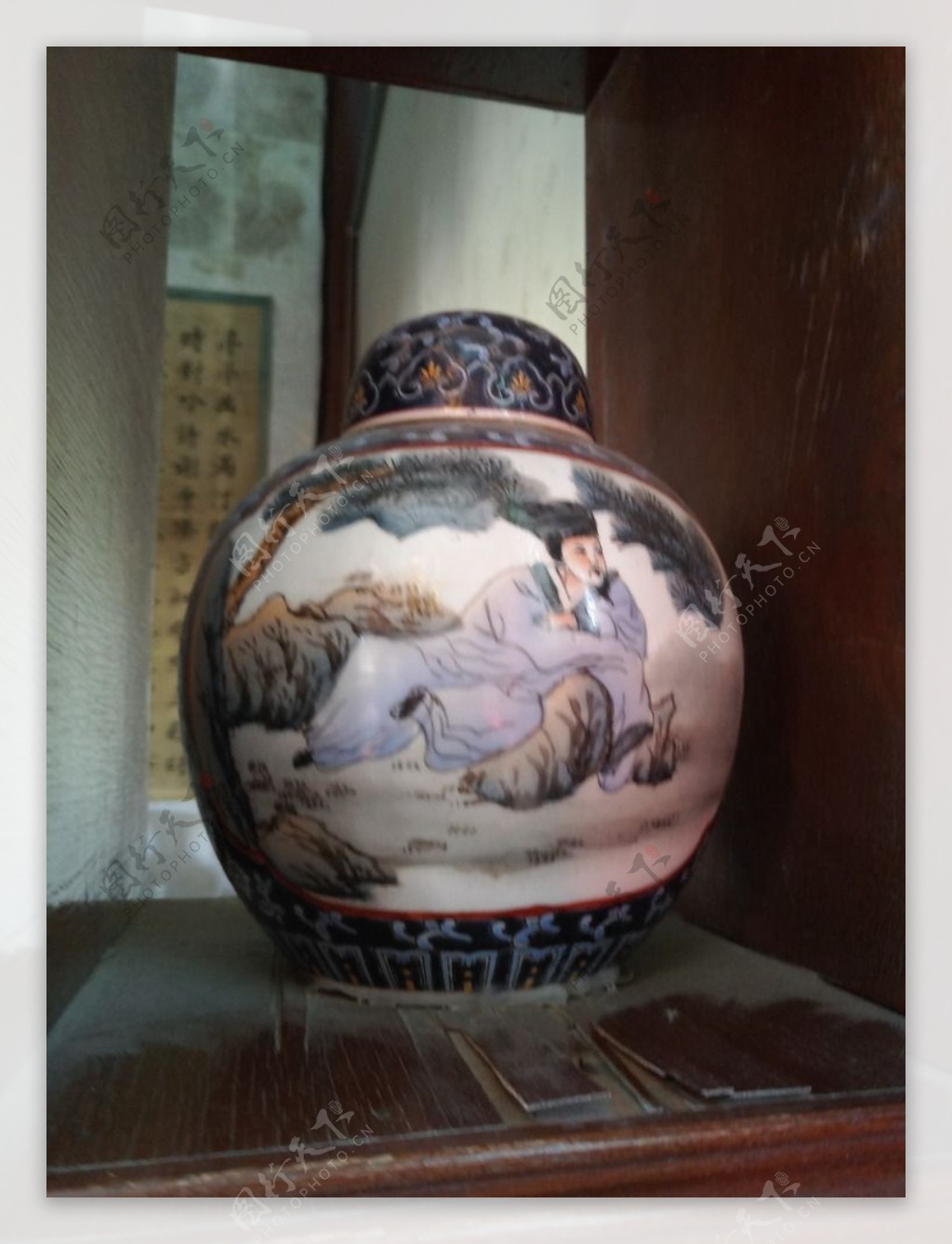 瓷器青花瓷古代瓷器古建筑