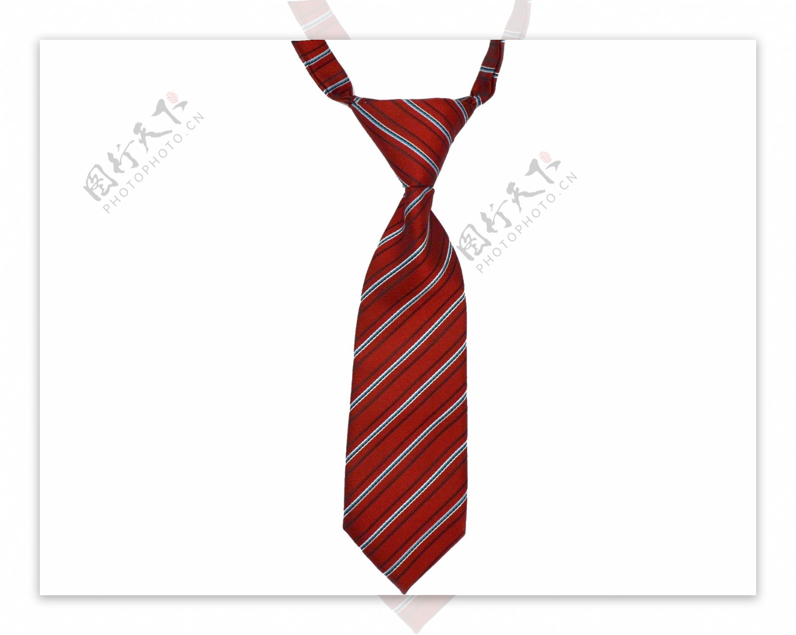 红色条纹商务领带png元素