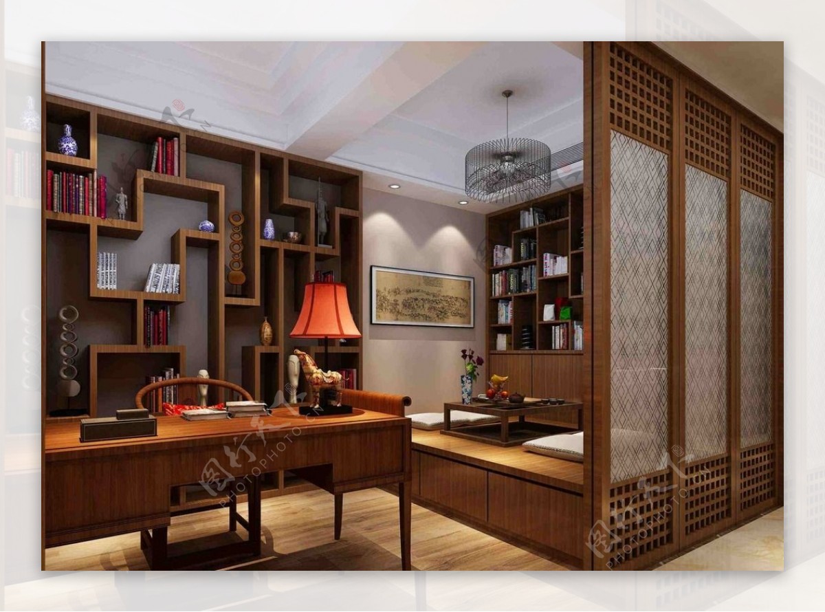 室内设计书房家具设计
